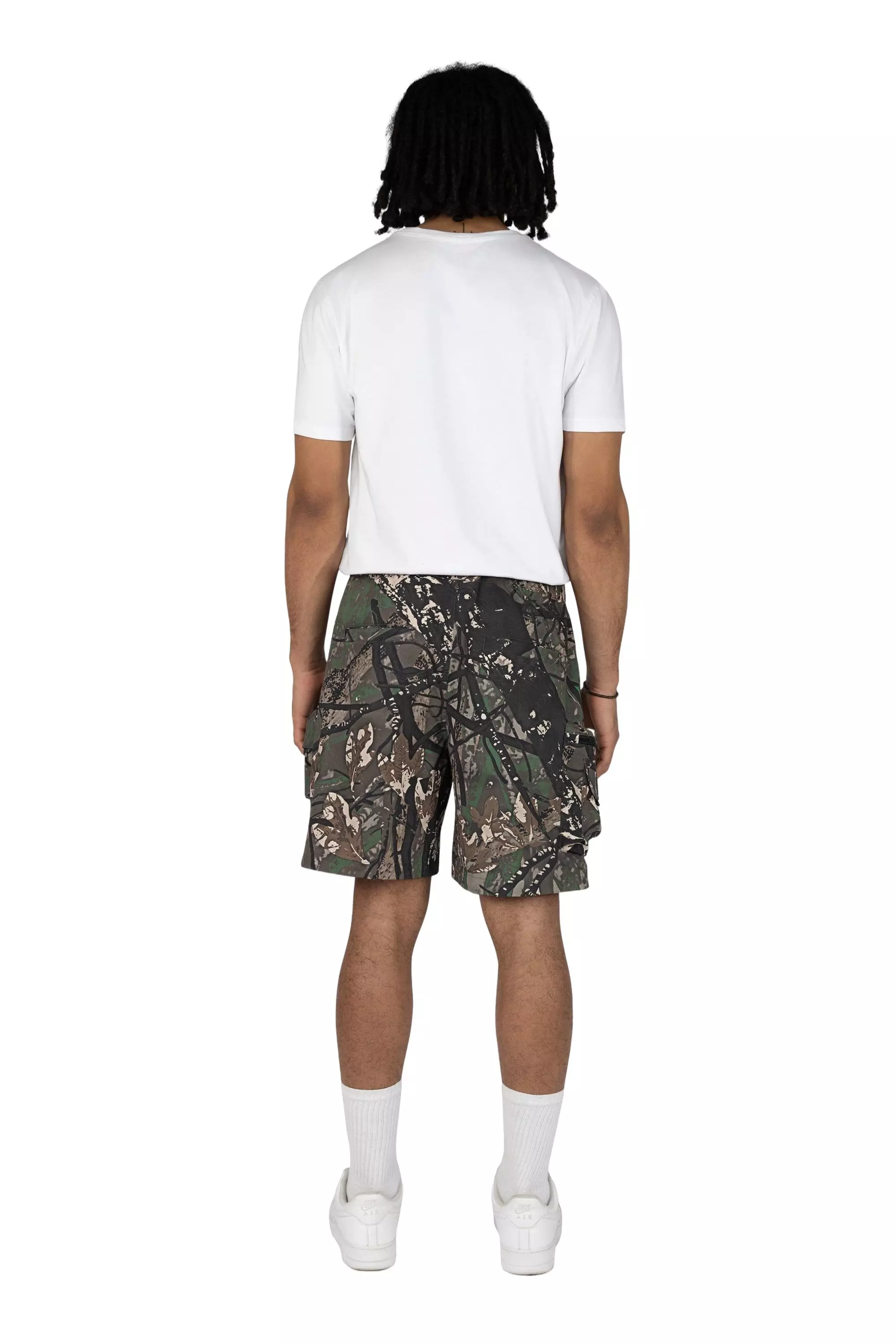 Grindhouse Men's Tree Camo Nylon Cargo Shorts - CAMOUFLAGE