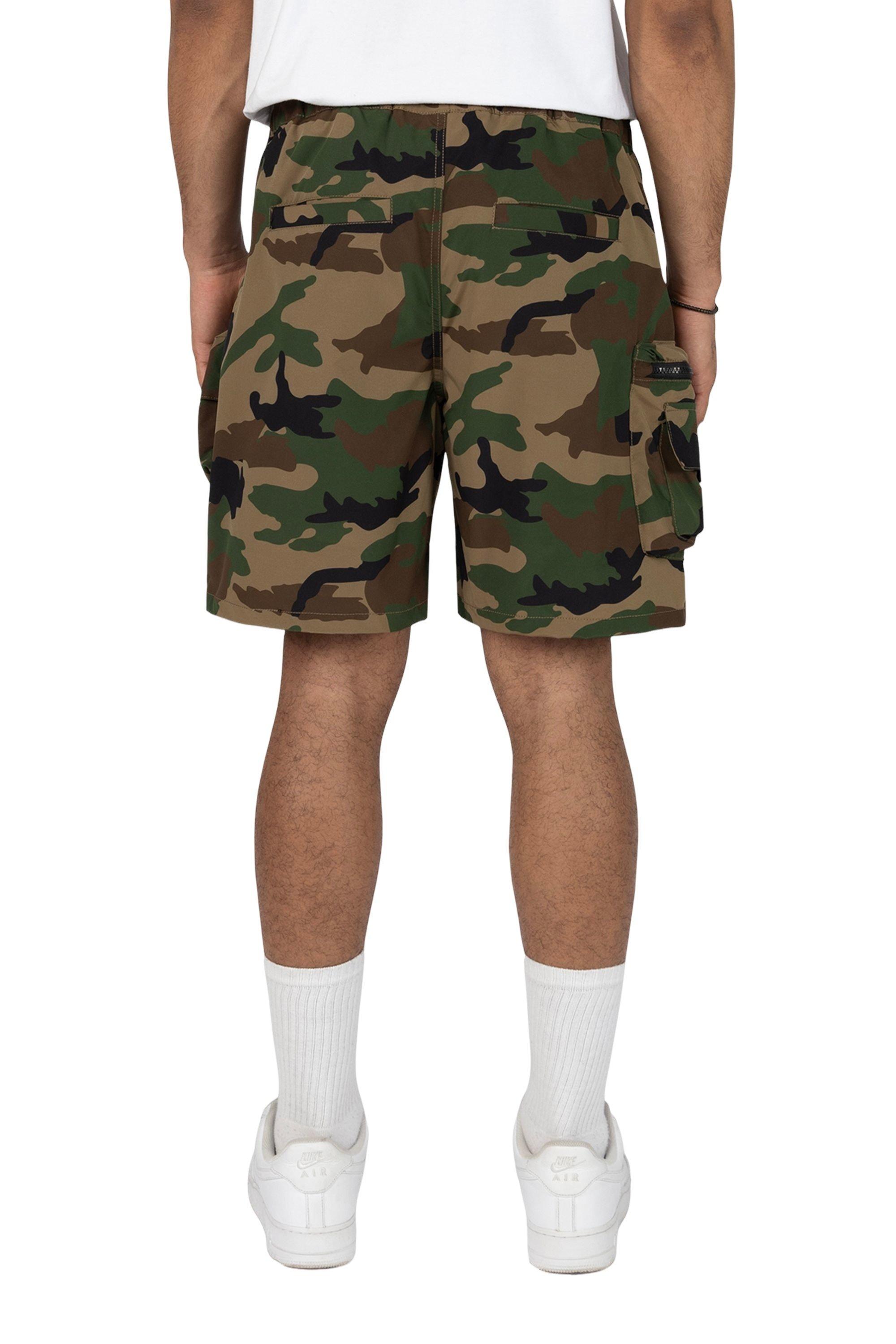 Grindhouse Wood Camo Nylon Cargo Men's Shorts