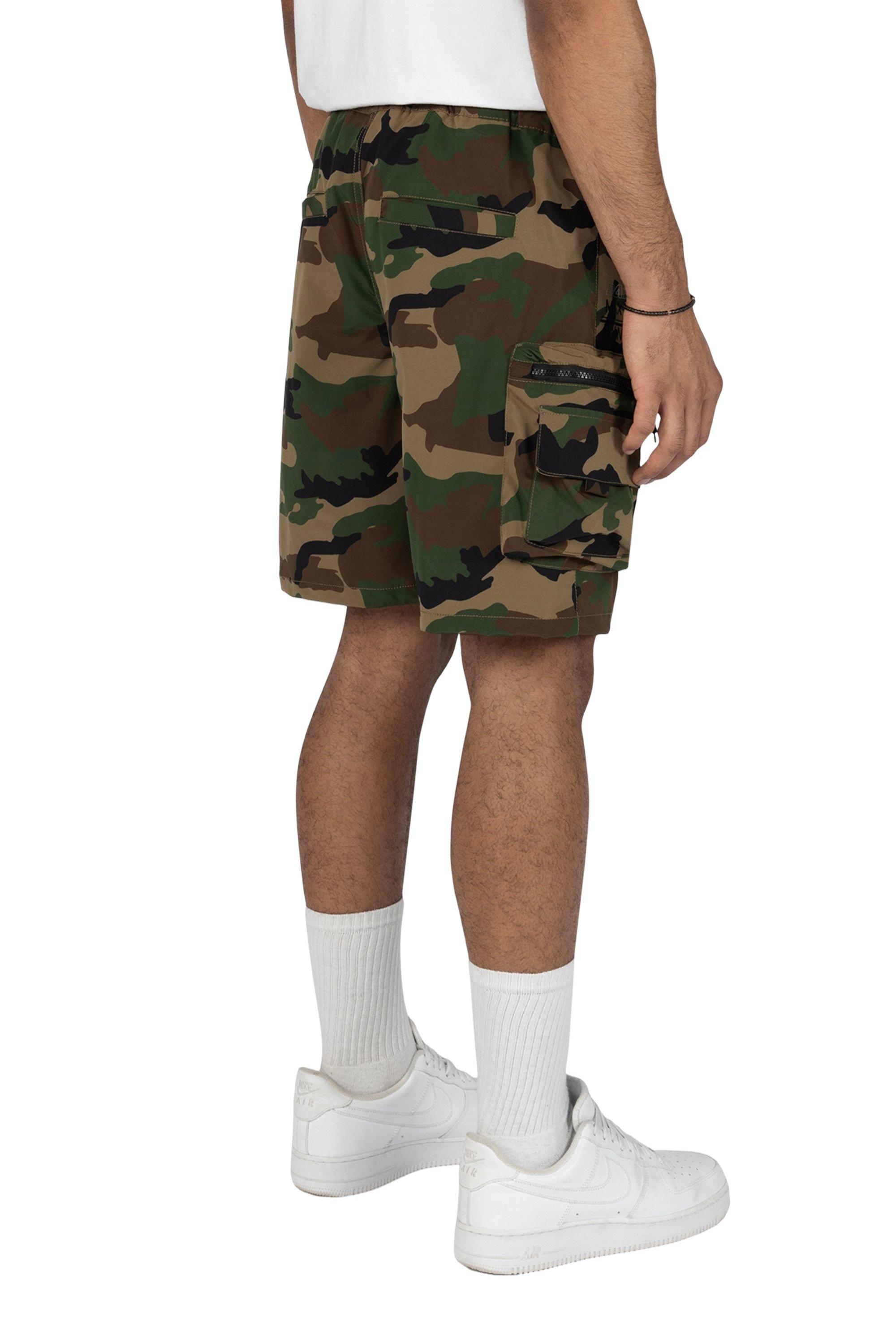 Grindhouse Wood Camo Nylon Cargo Men's Shorts