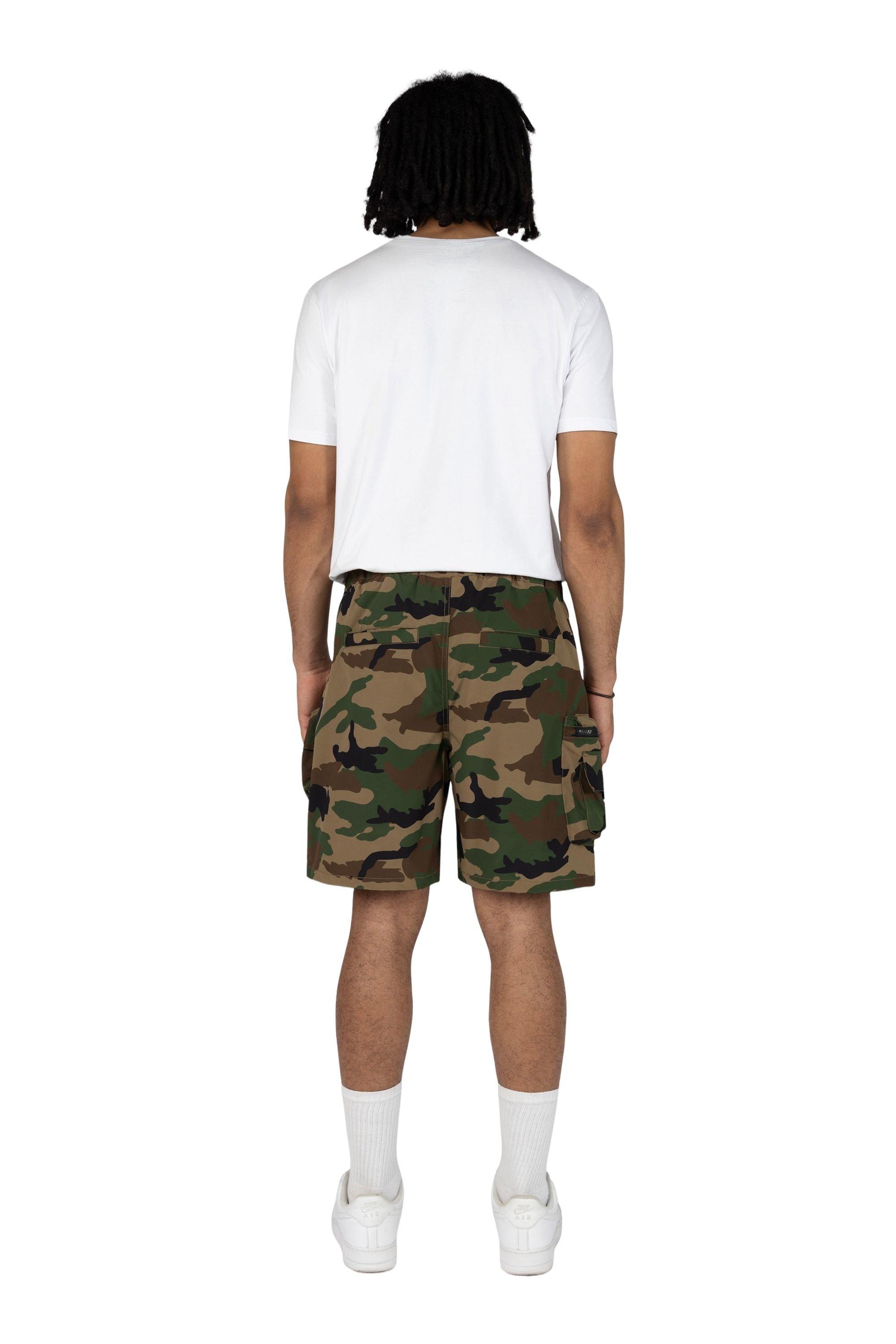Grindhouse Wood Camo Nylon Cargo Men's Shorts