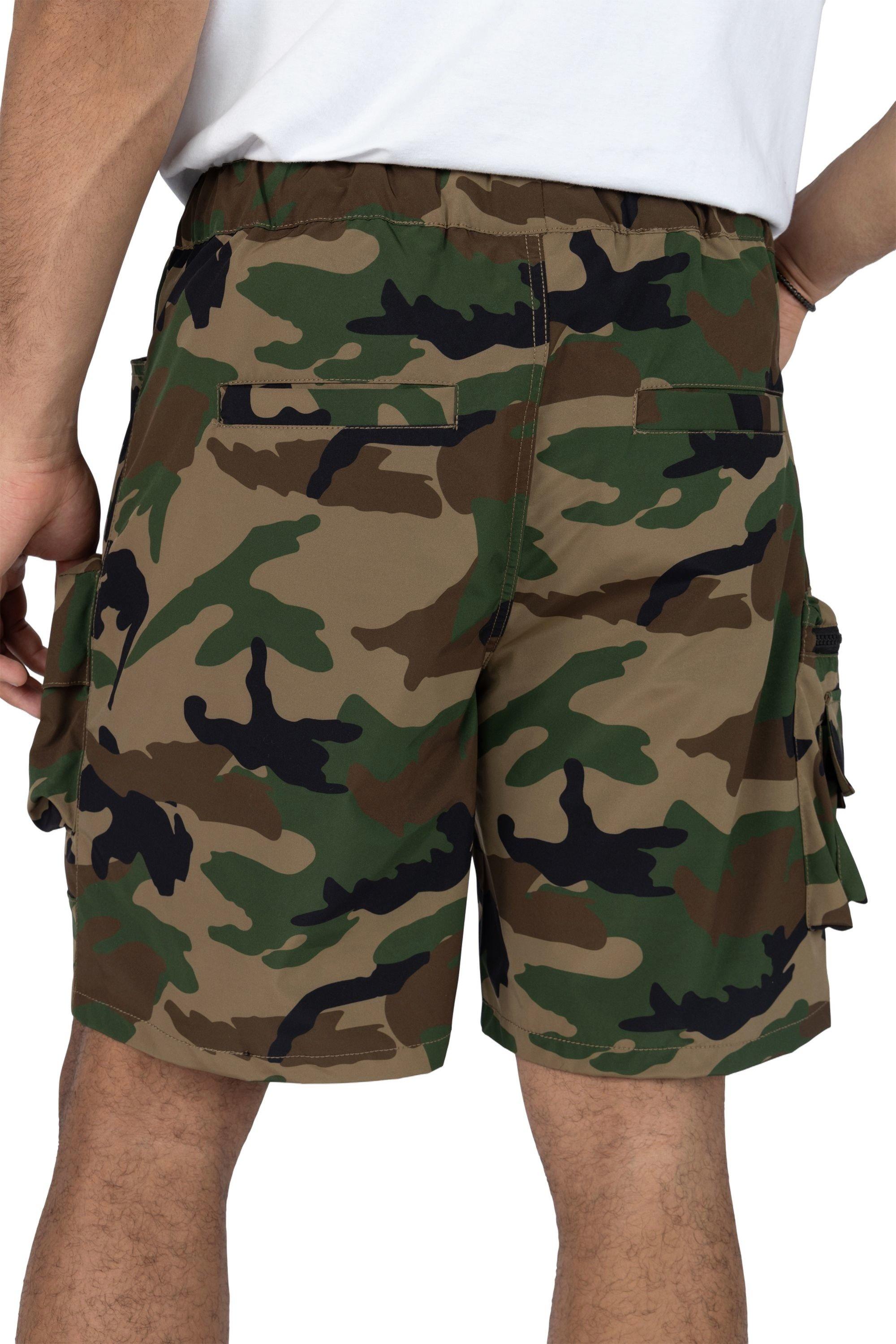 Grindhouse Wood Camo Nylon Cargo Men's Shorts