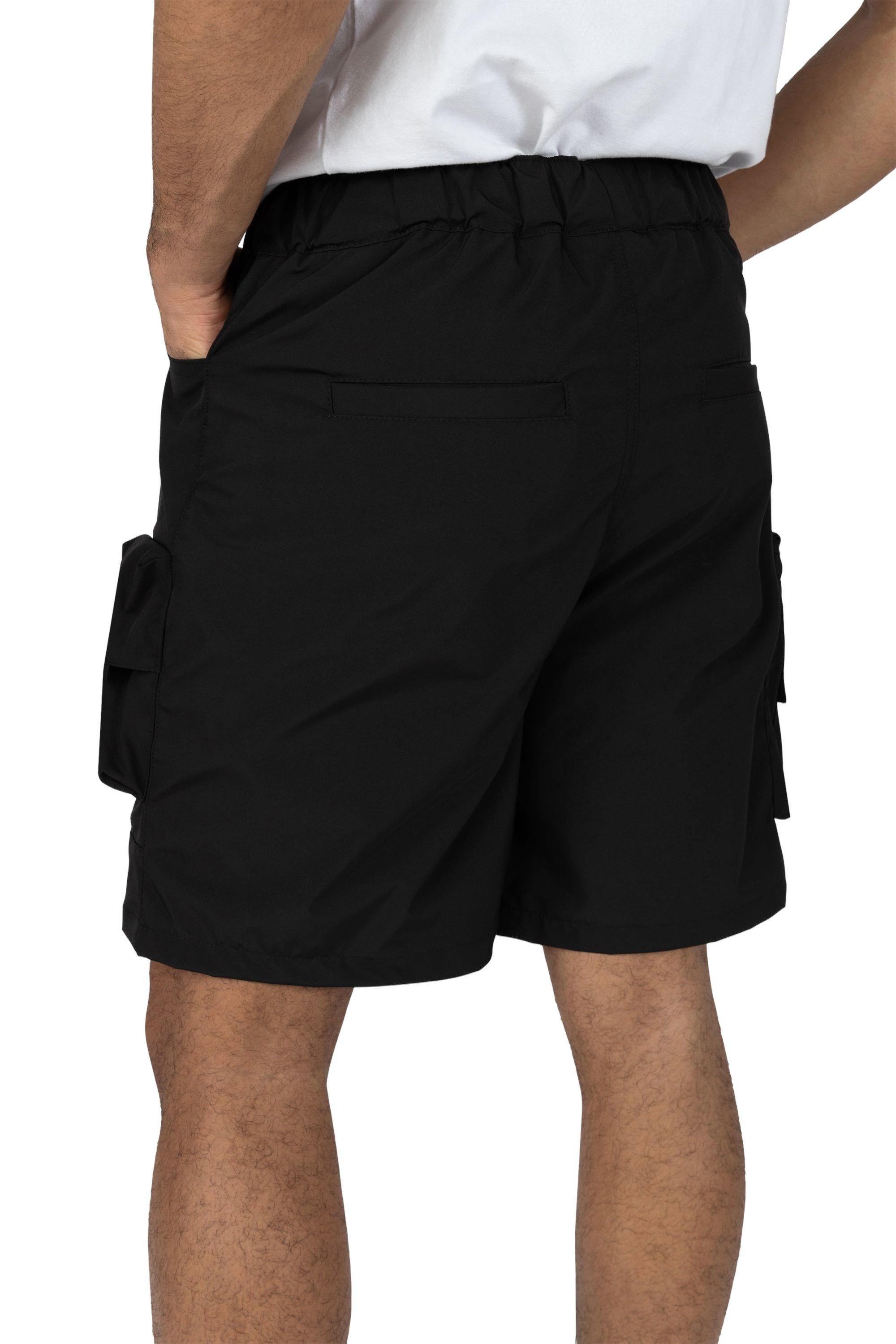 Grindhouse Black Nylon Cargo Men's Shorts