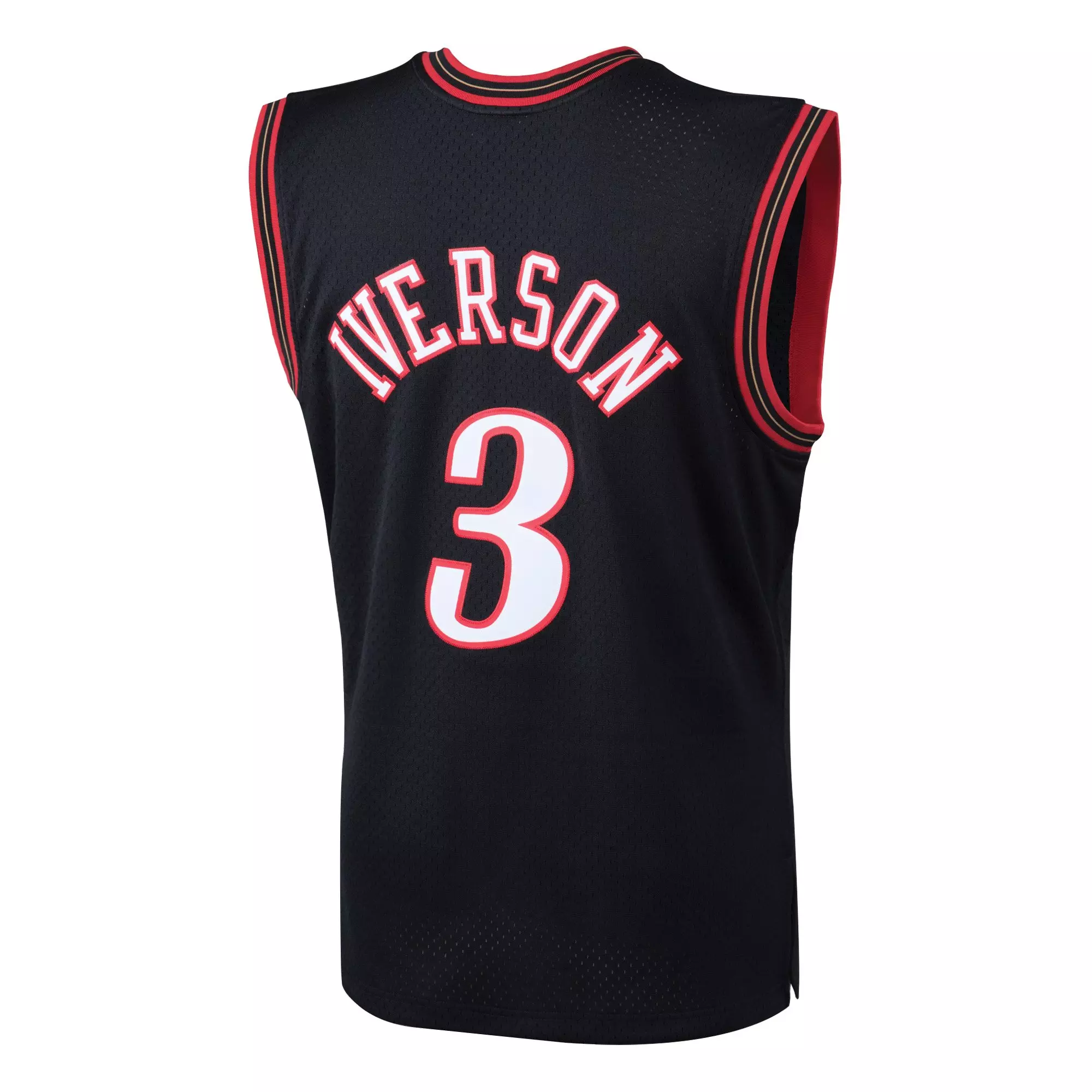 Mitchell & Ness Men's Philadelphia 76ers Allen Iverson Jersey-Black - BLACK
