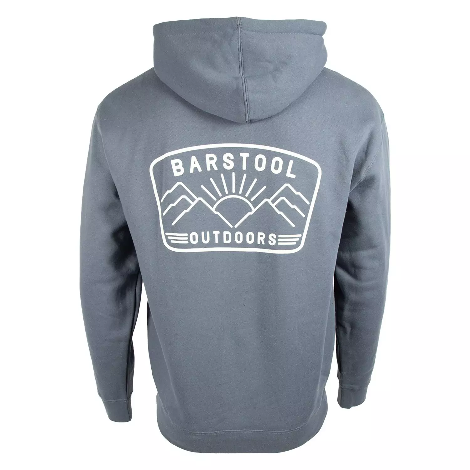 Barstool Sports Men's Outdoors Hoodie - Mountain Grey - BLUE
