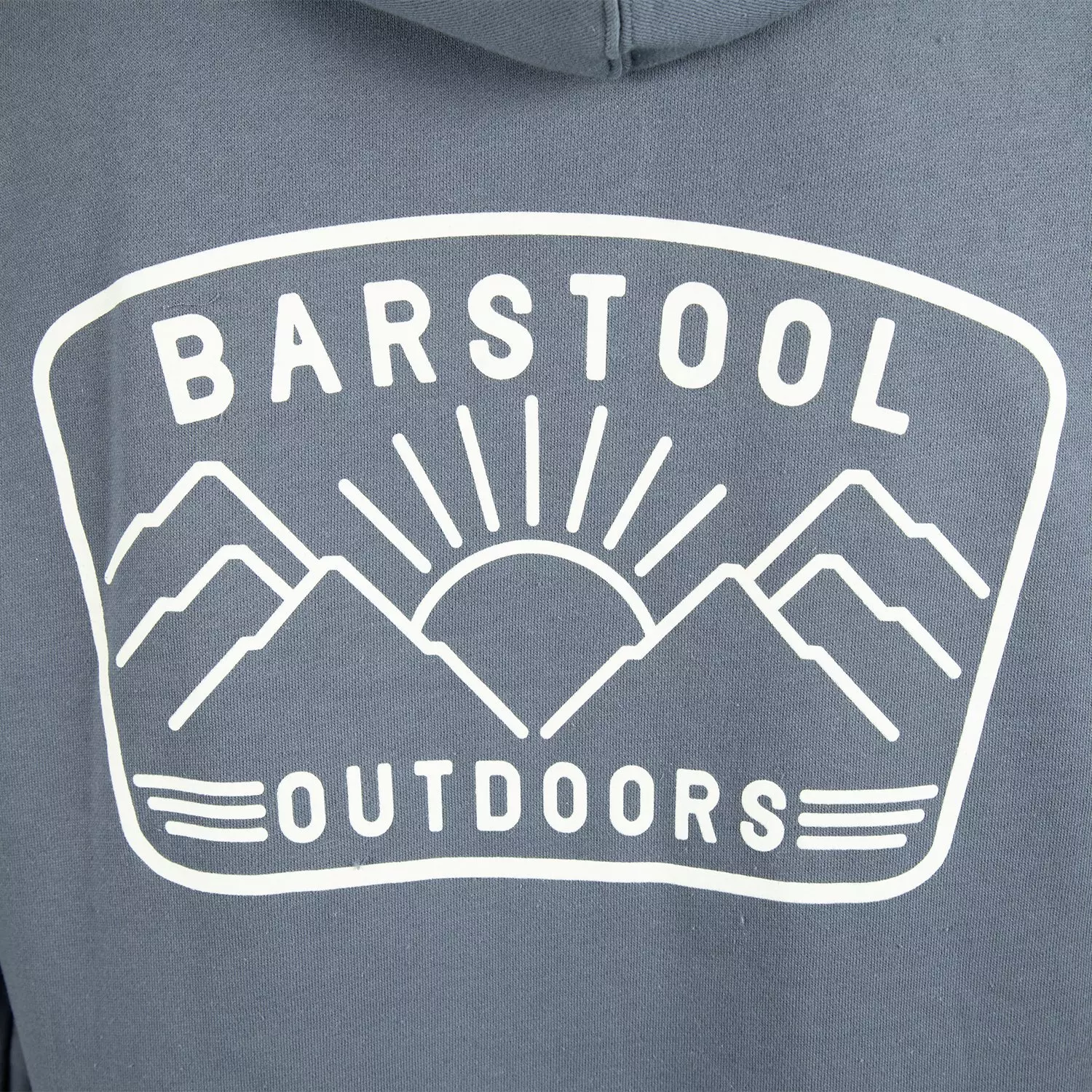 Barstool Sports Men's Outdoors Hoodie - Mountain Grey - BLUE