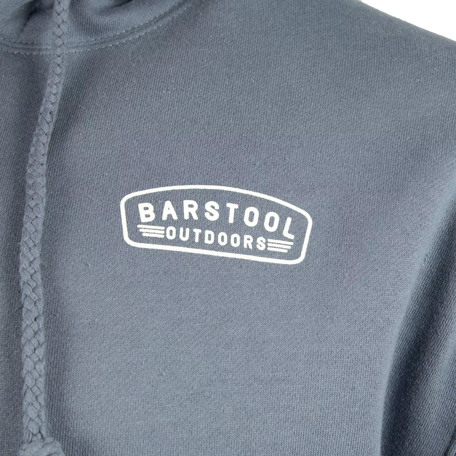 Barstool Sports Men's Outdoors Hoodie - Mountain Grey - BLUE