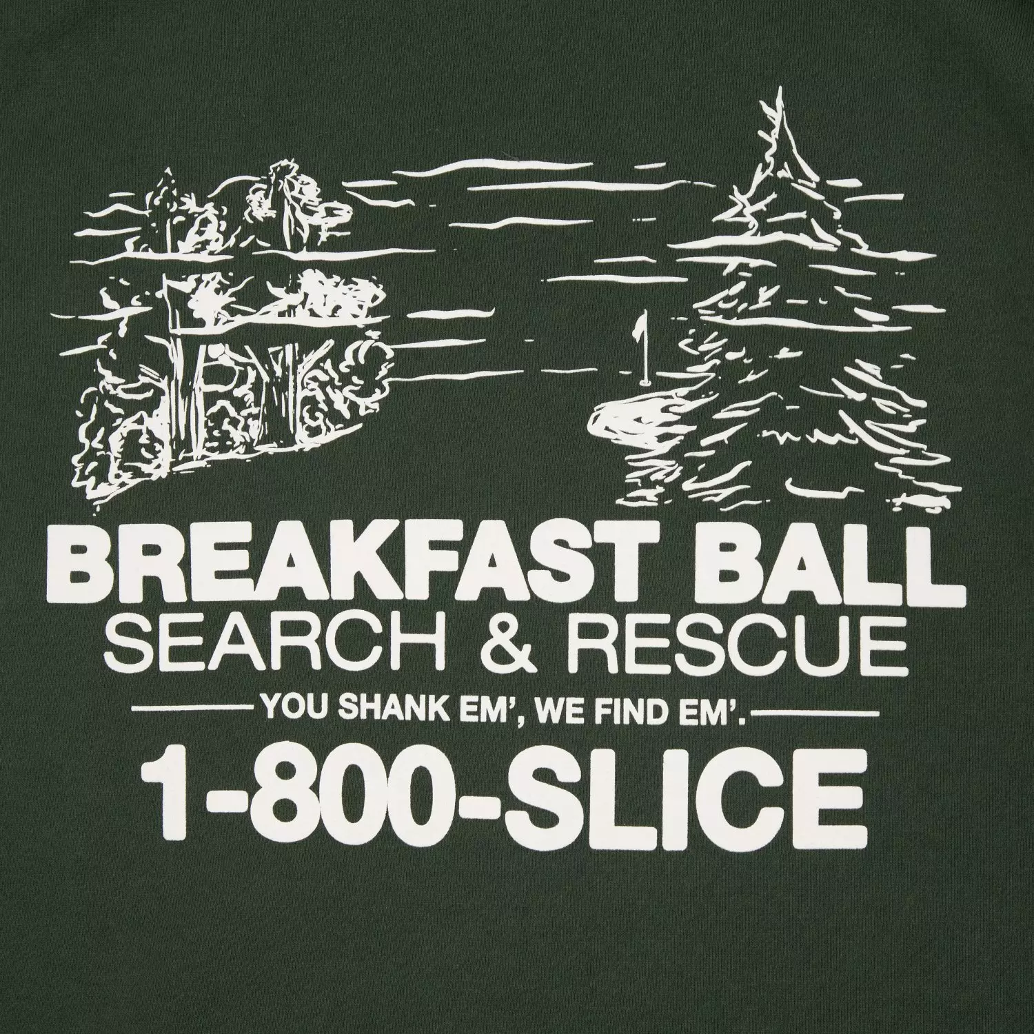 Barstool Sports Men's Golf Breakfast Ball Hoodie - GREEN