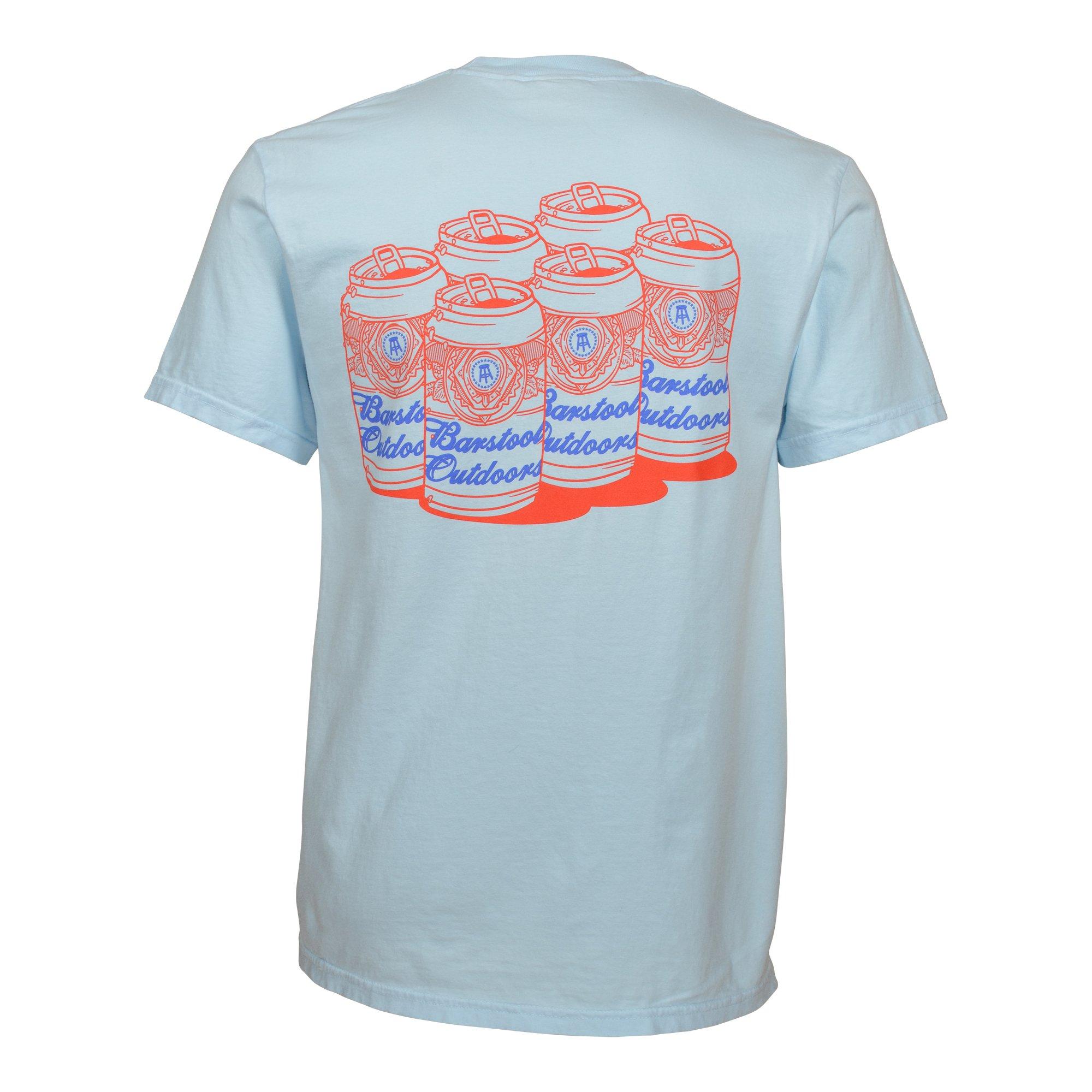 Barstool Sports Men's Outdoors 6-Pack Retro Tee - CHAMBRAY Thumbnail View 1