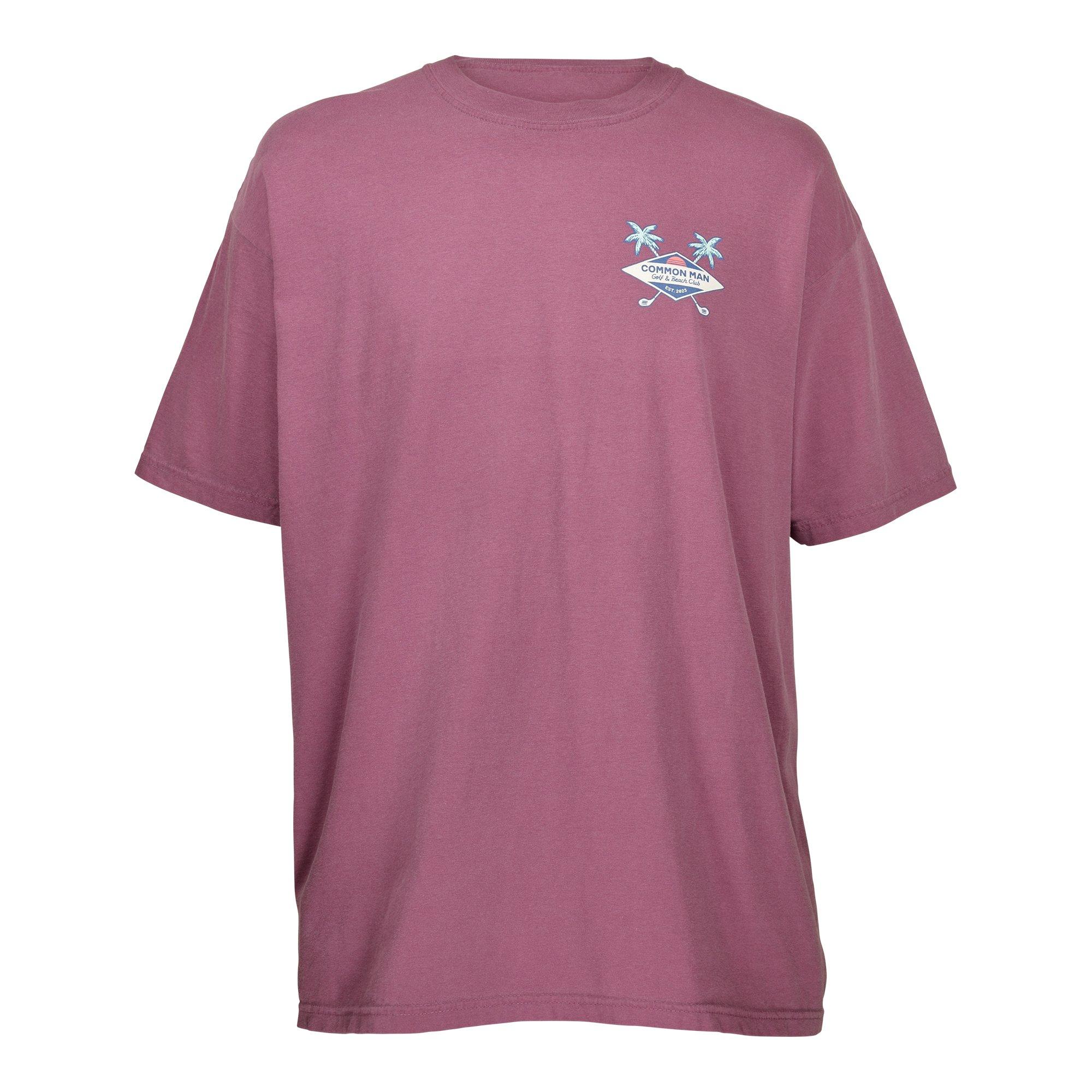 Barstool Sports Men's Golf Common Man Tee - BERRY Thumbnail View 2