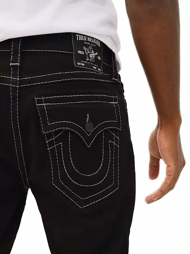 True Religion Men's Core Big T 34" Pants - Black