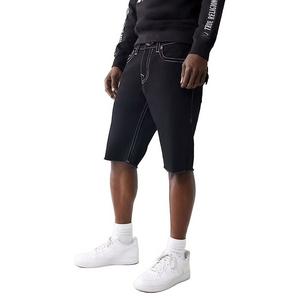 True Religion Men's Ricky Flap Fray Short - Black Rinse