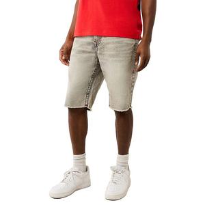 True Religion Men's Ricky Flap Fray Short - Grey ​Wash