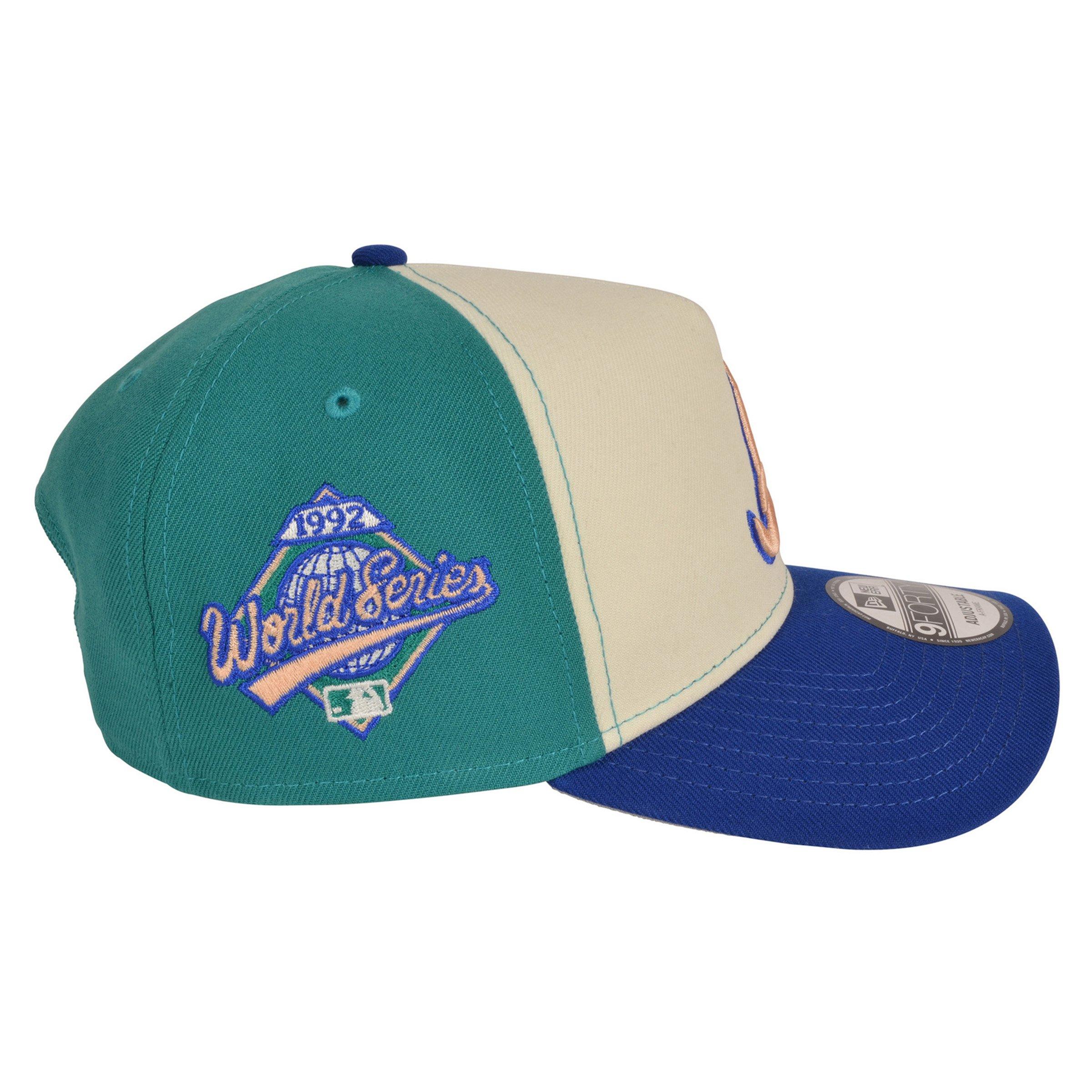 New Era Atlanta Braves 9FORTY Multicolor Snapback Hat-Green/Blue