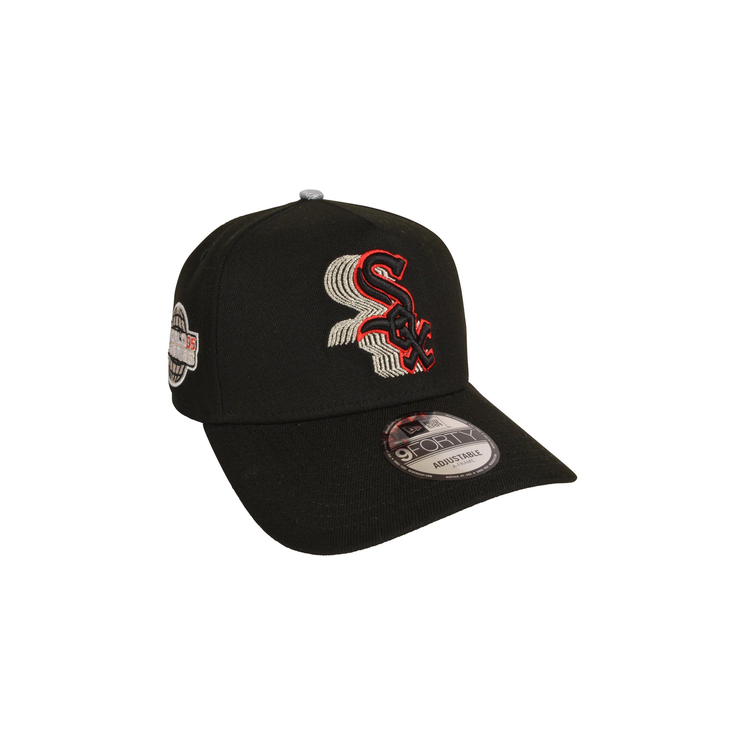 New Era Chicago White Sox 9FORTY Met Silver Black/Red Snapback Hat
