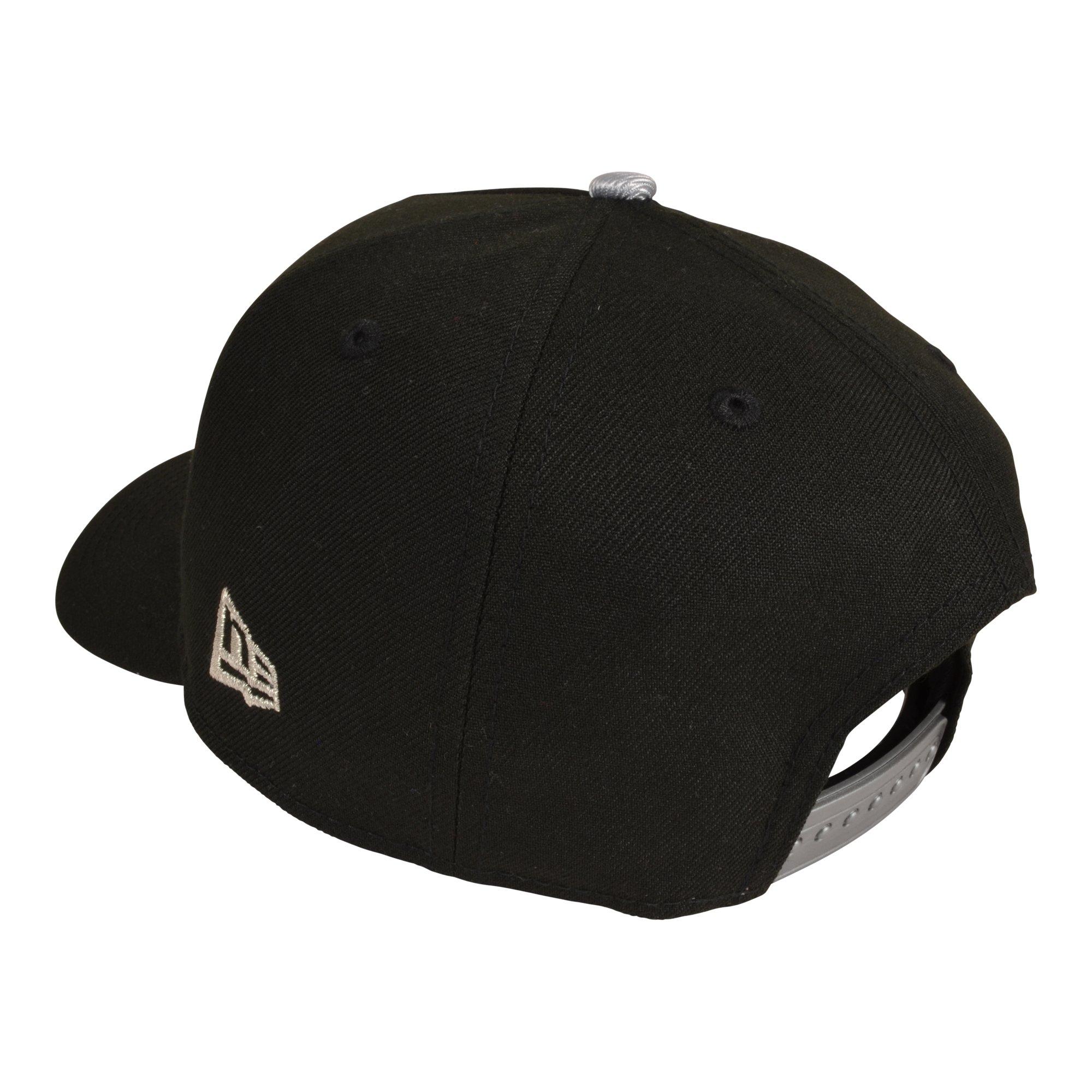 New Era Chicago White Sox 9FORTY Met Silver Snapback Hat - Black/Red - BLACK/RED Thumbnail View 4