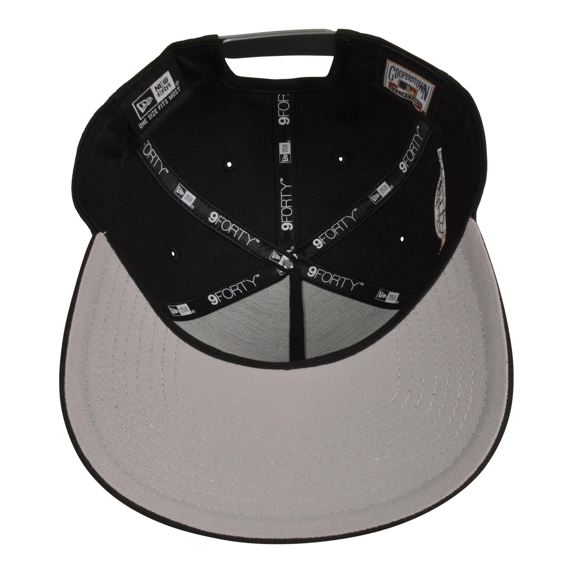 New Era Chicago White Sox 9FORTY Met Silver Snapback Hat - Black/Red - BLACK/RED Thumbnail View 5
