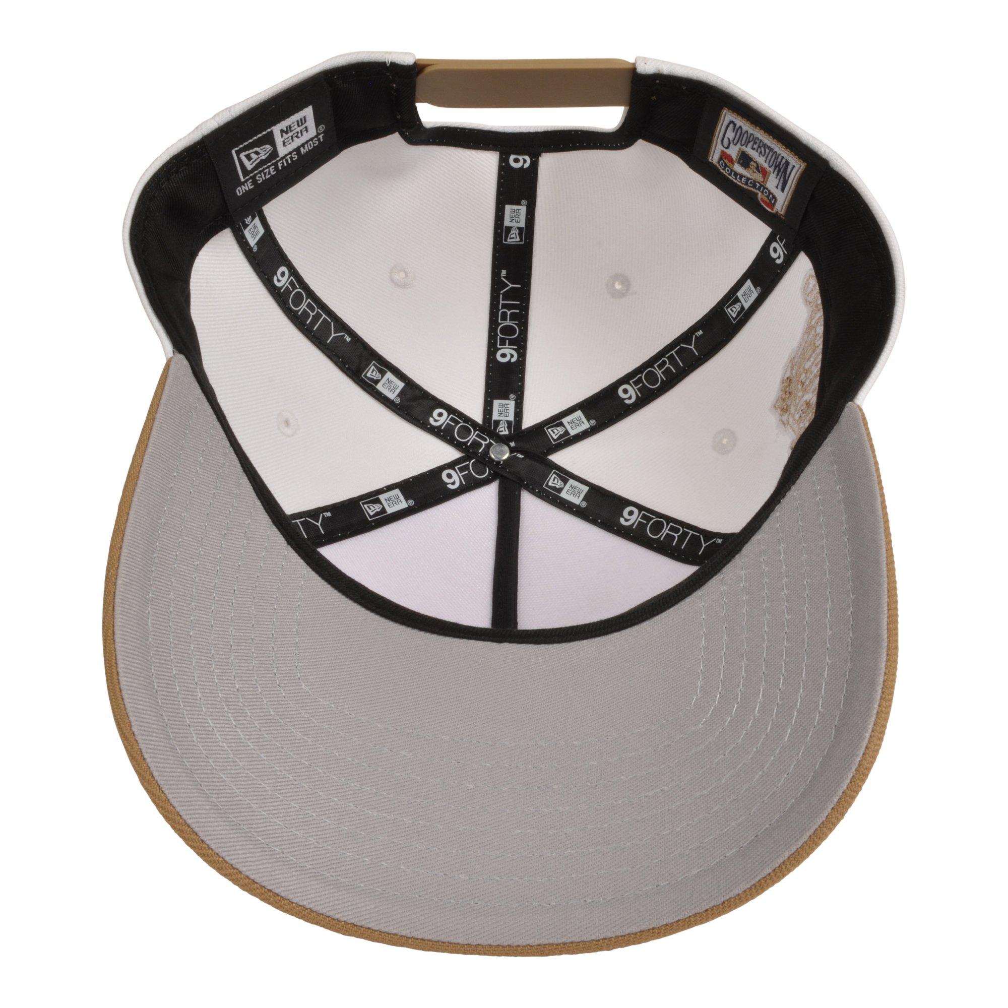 Men's New Era TEAM 9FORTY Script Snapback Hat-White/