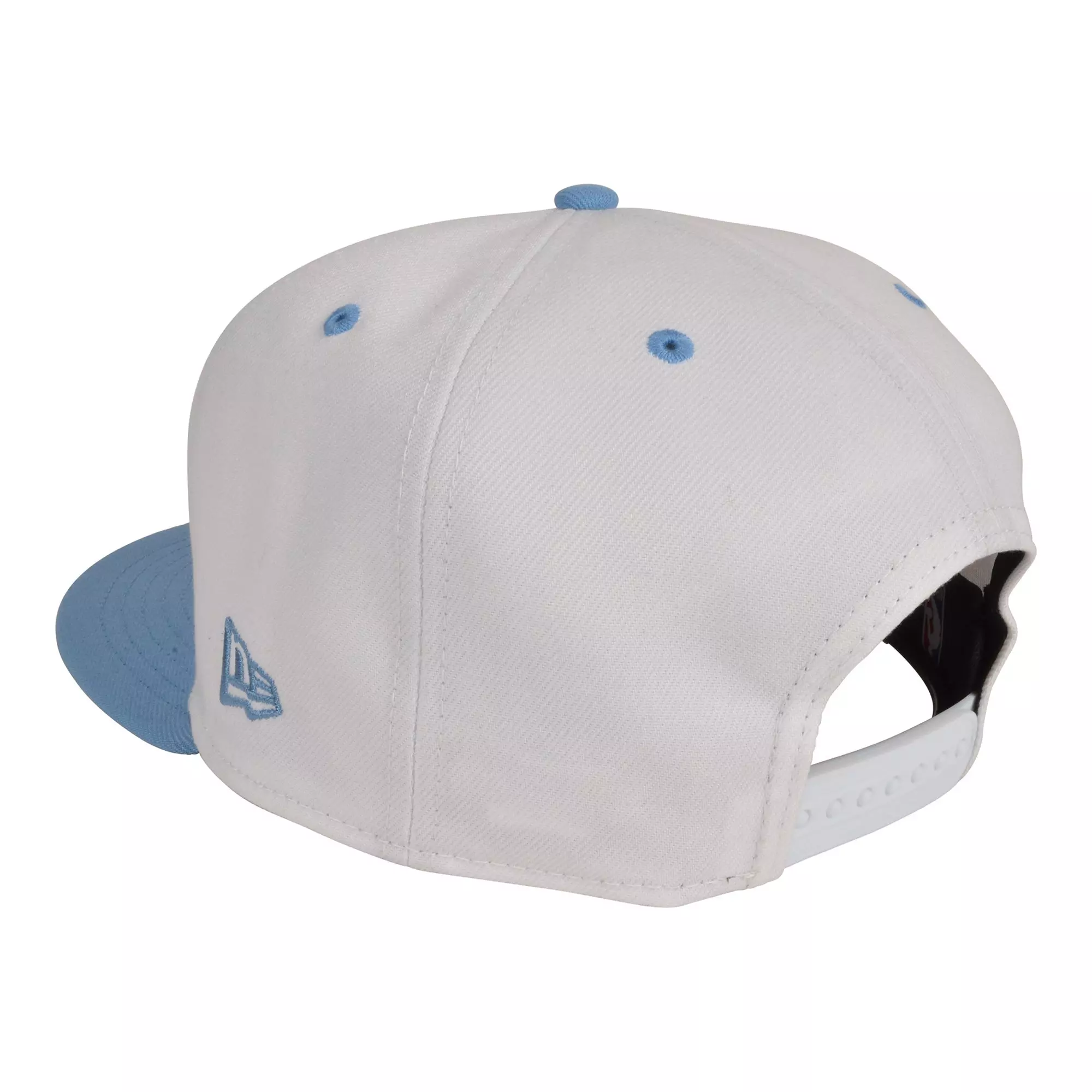 New Era Chicago Bulls 9FIFTY Script Snapback Hat - White/Blue - WHITE/LT BLUE
