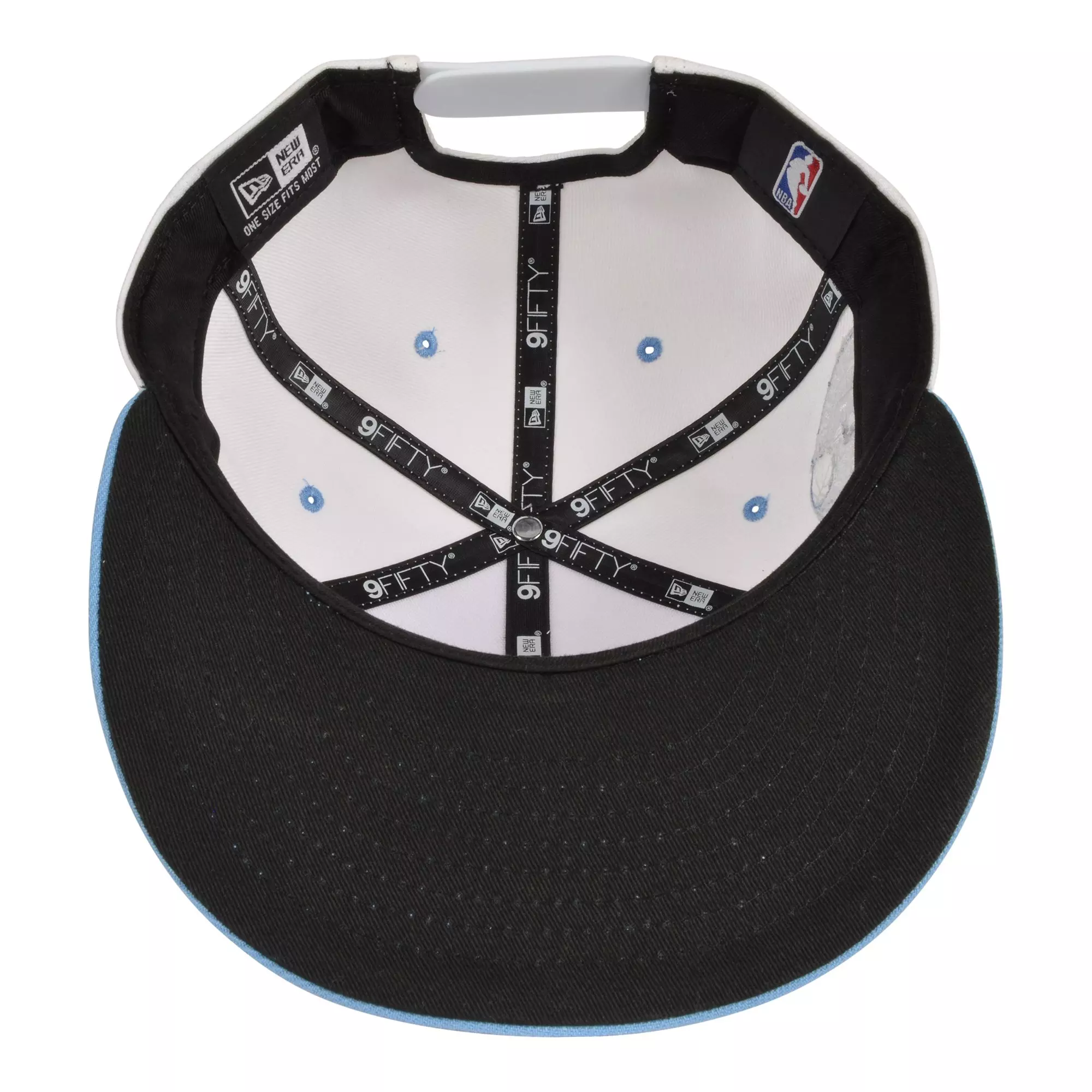 New Era Chicago Bulls 9FIFTY Script Snapback Hat-White/Blue - WHITE/LT BLUE