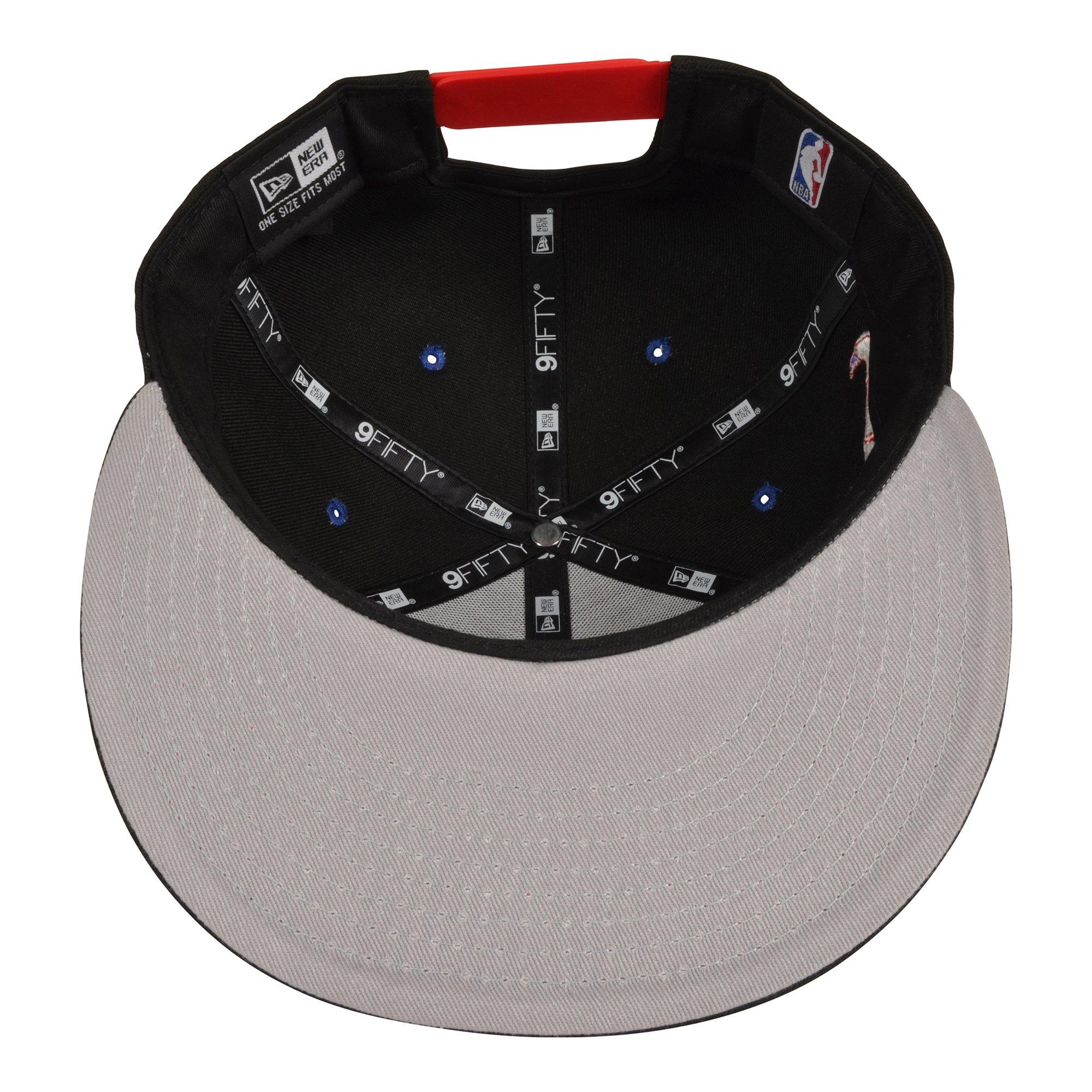 New Era Chicago Bulls 9FIFTY Script Snapback Hat - Multi - BLACK/RED/BLUE Thumbnail View 5