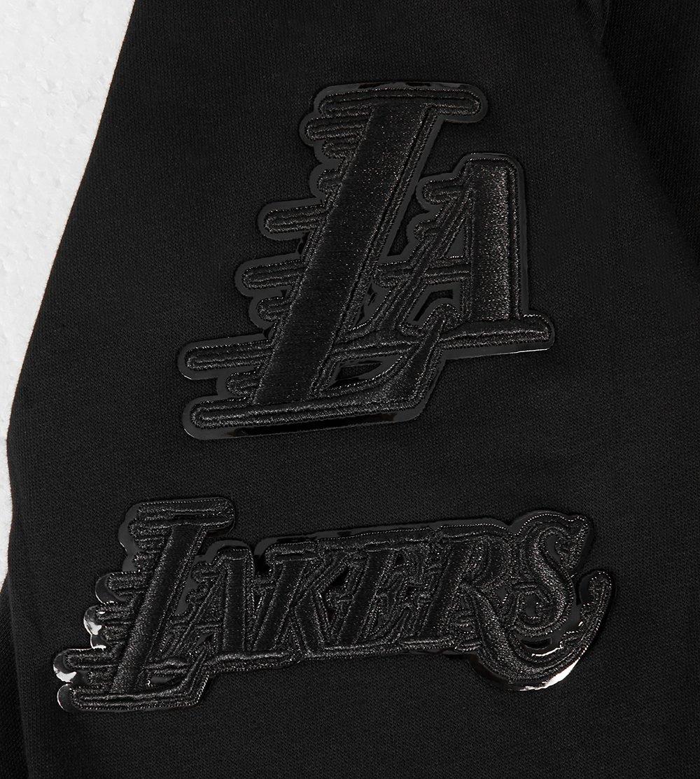 Pro Standard Los Angeles Lakers Triple Black Fleece Pullover Big Kids' Hoodie