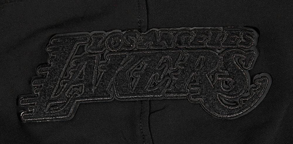Pro Standard Los Angeles Lakers Triple Black Fleece Pullover Big Kids' Hoodie