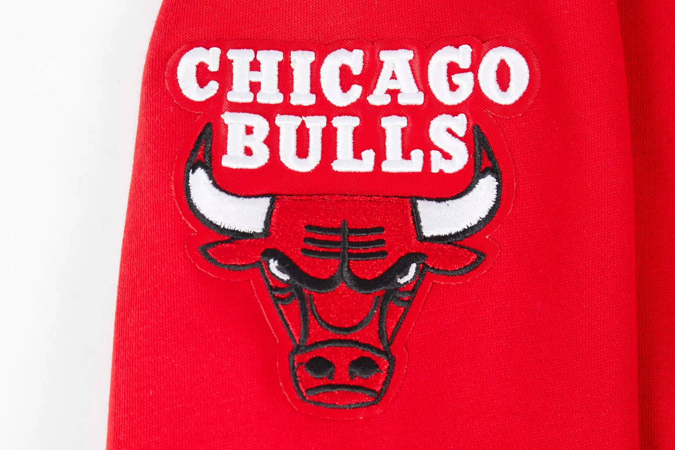 Pro Standard Big Boys' Chicago Bulls Classic Fleece Full-Zip Hoodie-Black/Red - BLACK/RED