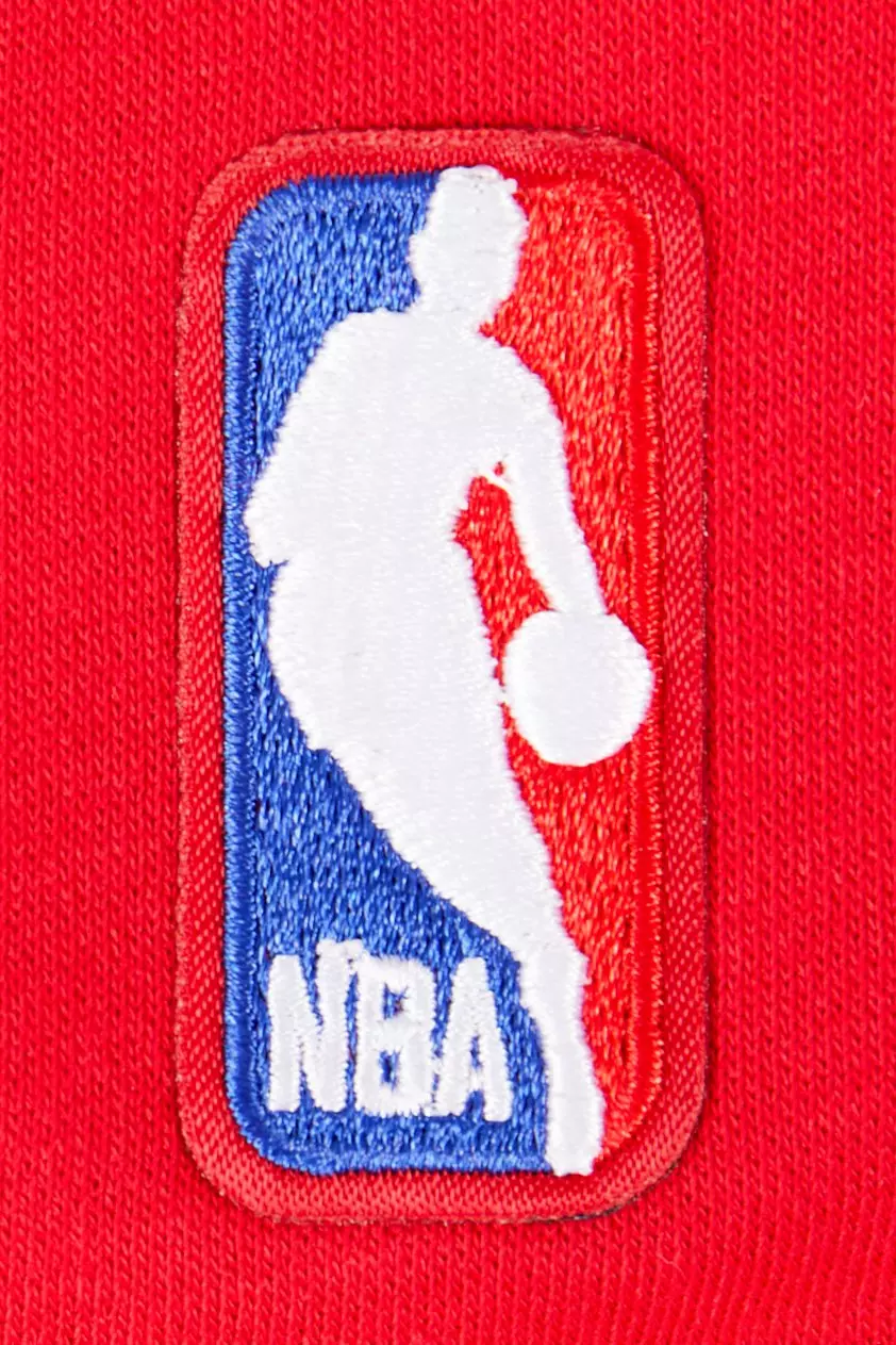 Pro Standard Big Boys' Chicago Bulls Classic Fleece Full-Zip Hoodie-Black/Red - BLACK/RED