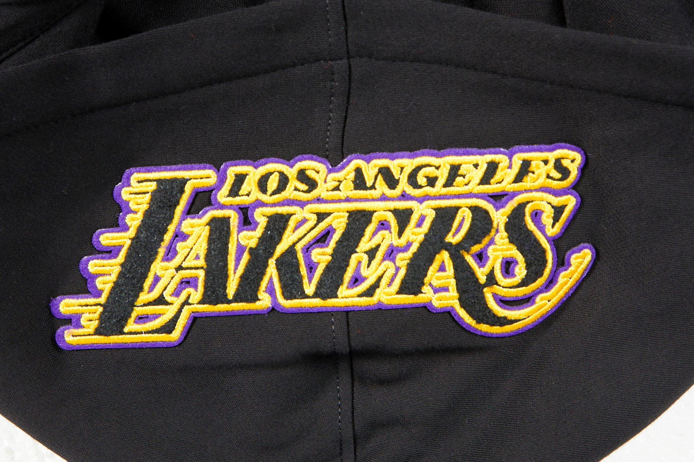Pro Standard Los Angeles Lakers Classic Fleece Big Kids' Black/Red Full-Zip Hoodie