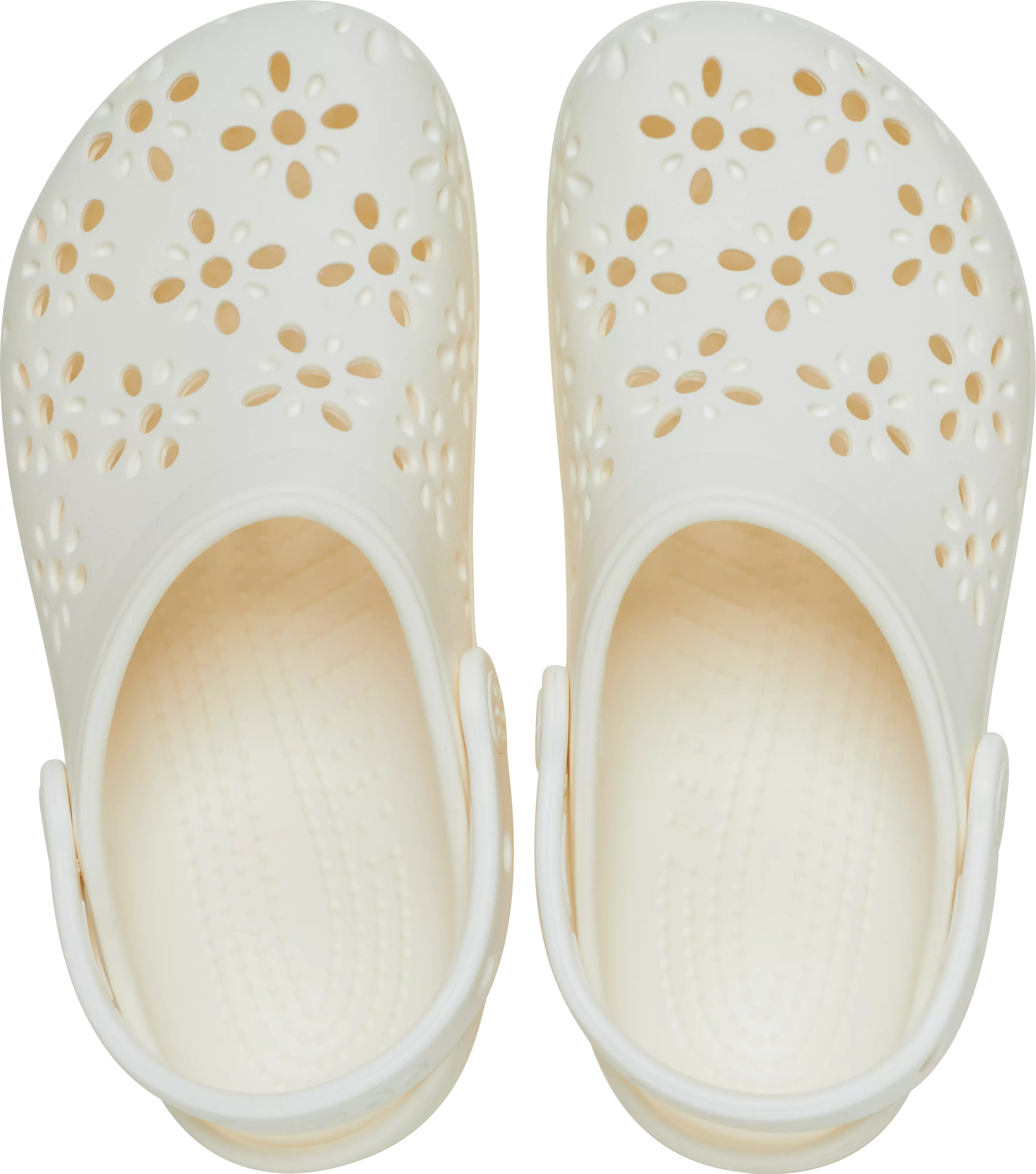 Crocs Classic Floral "Chalk" Women's Clog - OFF-WHITE
