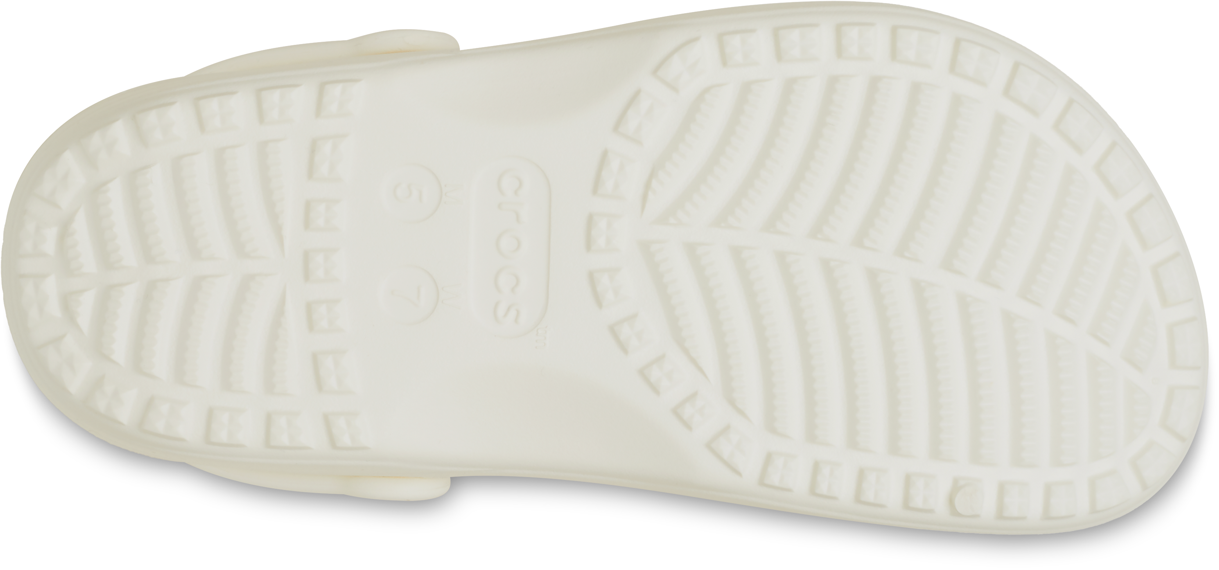 Crocs Classic Floral "Chalk" Women's Clog - OFF-WHITE Thumbnail View 6