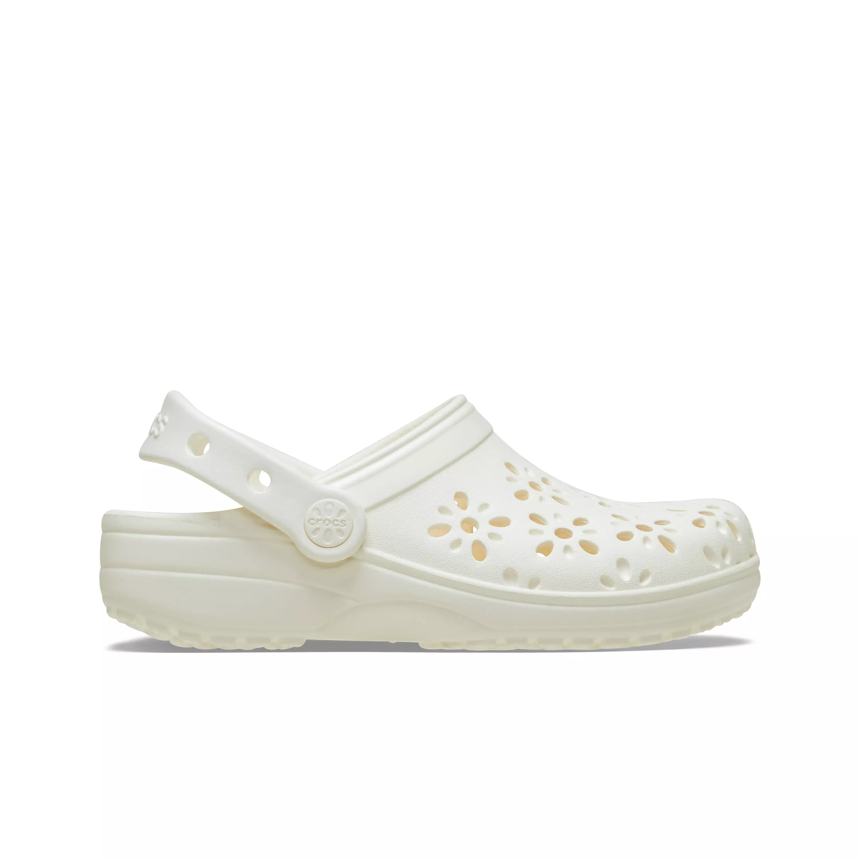 Crocs Classic Floral "Chalk" Women's Clog - OFF-WHITE