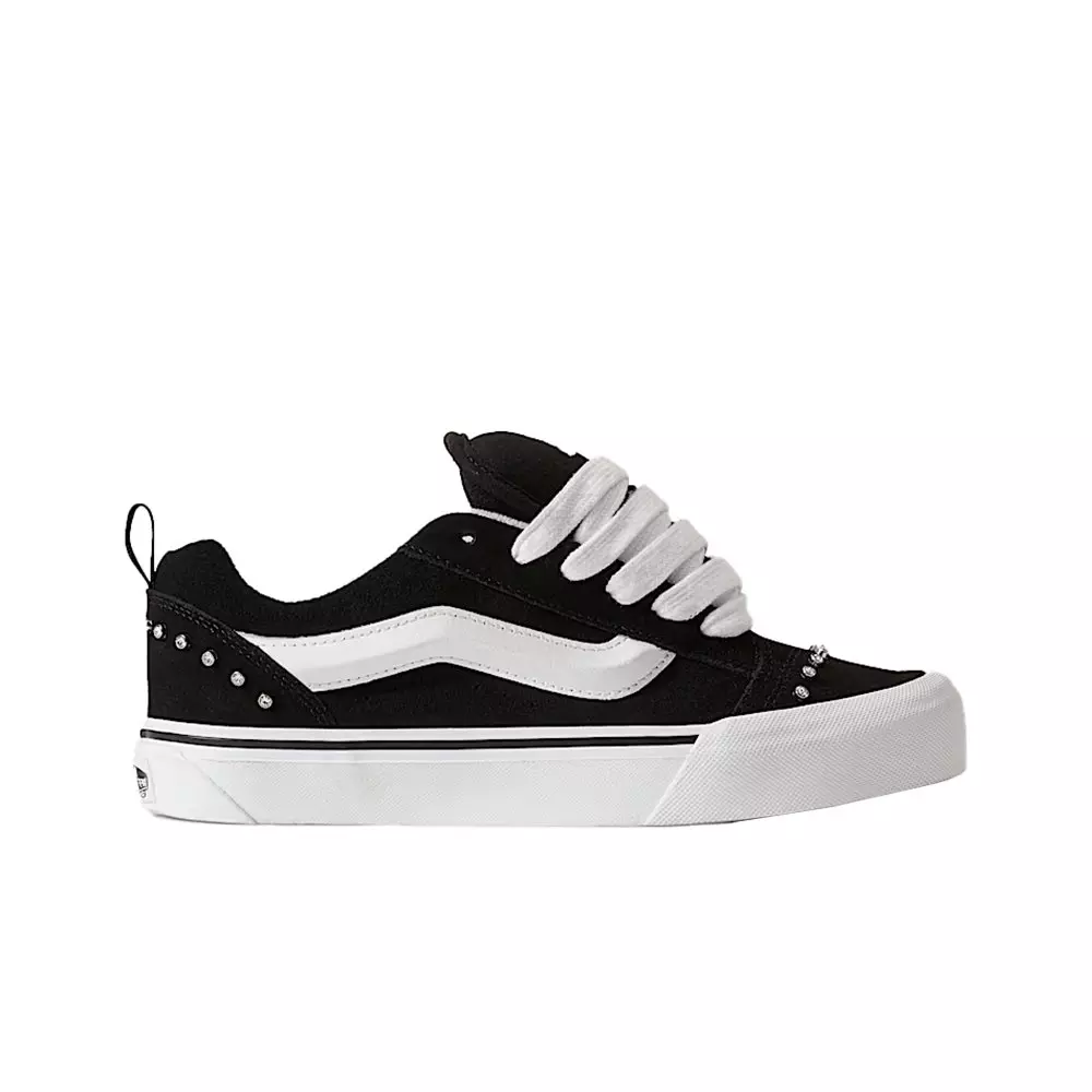 Vans Knu Skool Rhinestone "Black/White" Women's Shoe - BLACK/WHITE