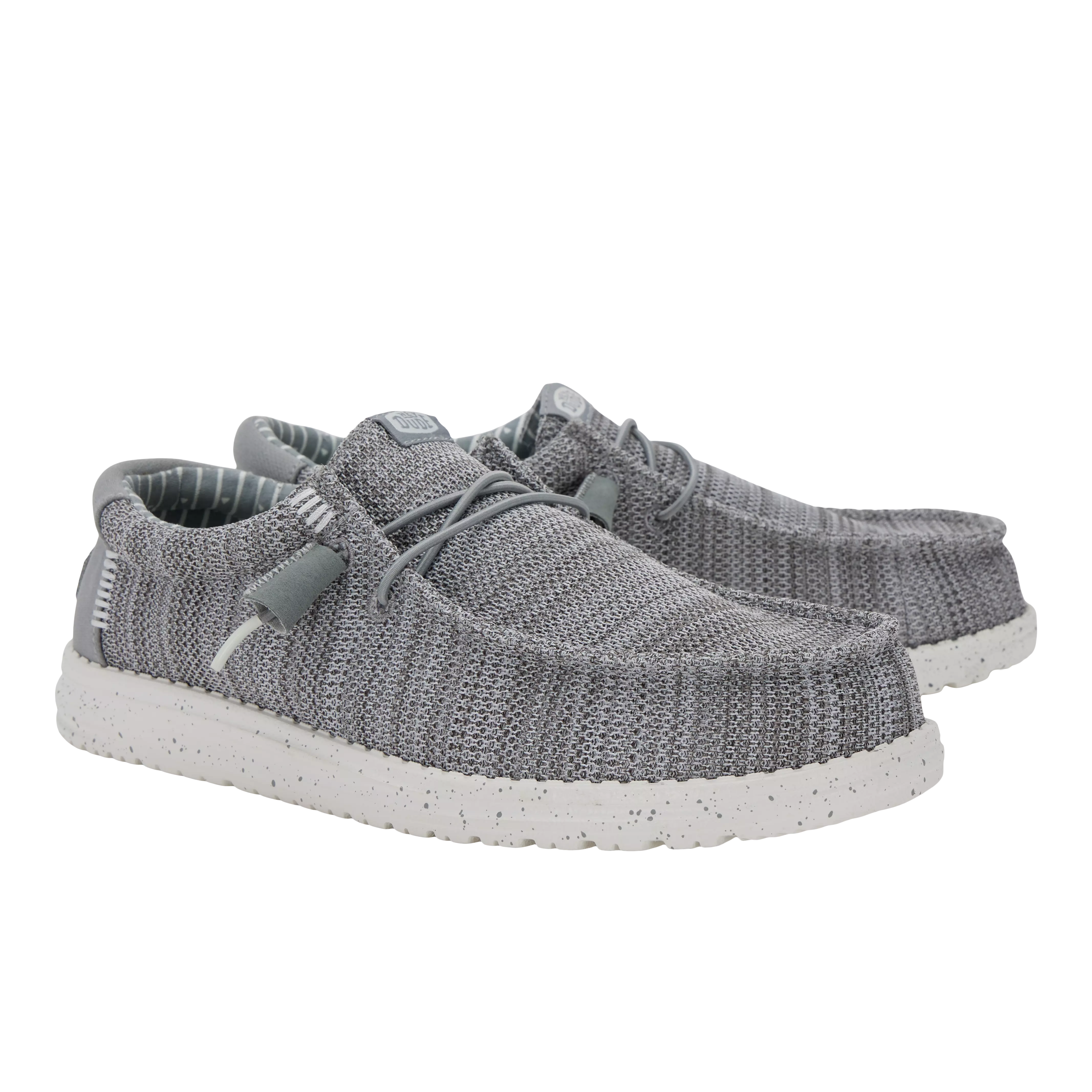Hey Dude Wally Stretch Sox "Grey" Men's Shoe - GREY