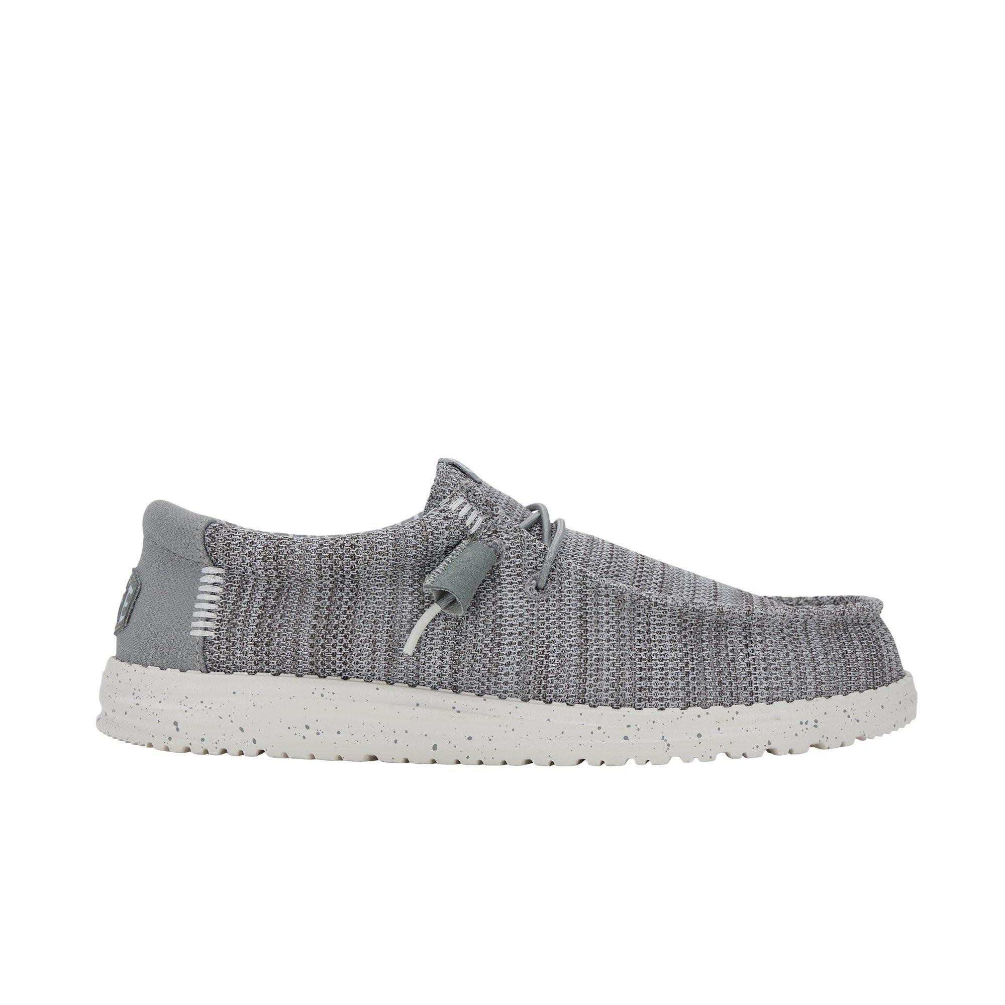 Hey Dude Wally Stretch Sox "Grey" Men's Shoe - GREY Thumbnail View 1