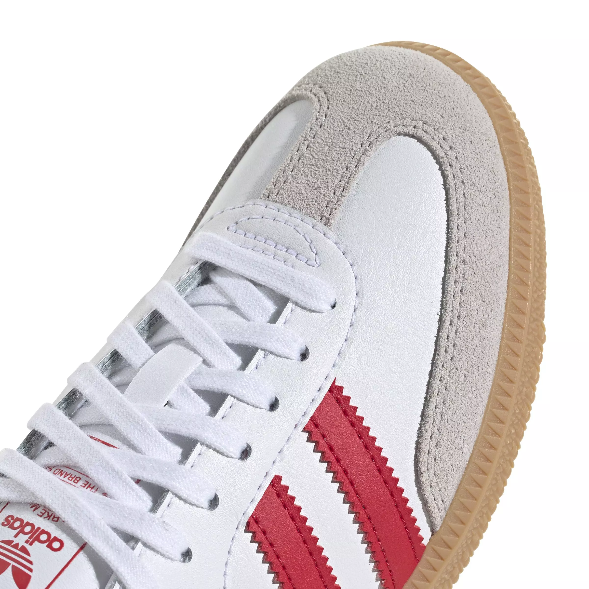 adidas Originals Samba OG "Ftwr White/Better Scarlet/Gum" Grade School Boys' Shoe - WHITE/RED