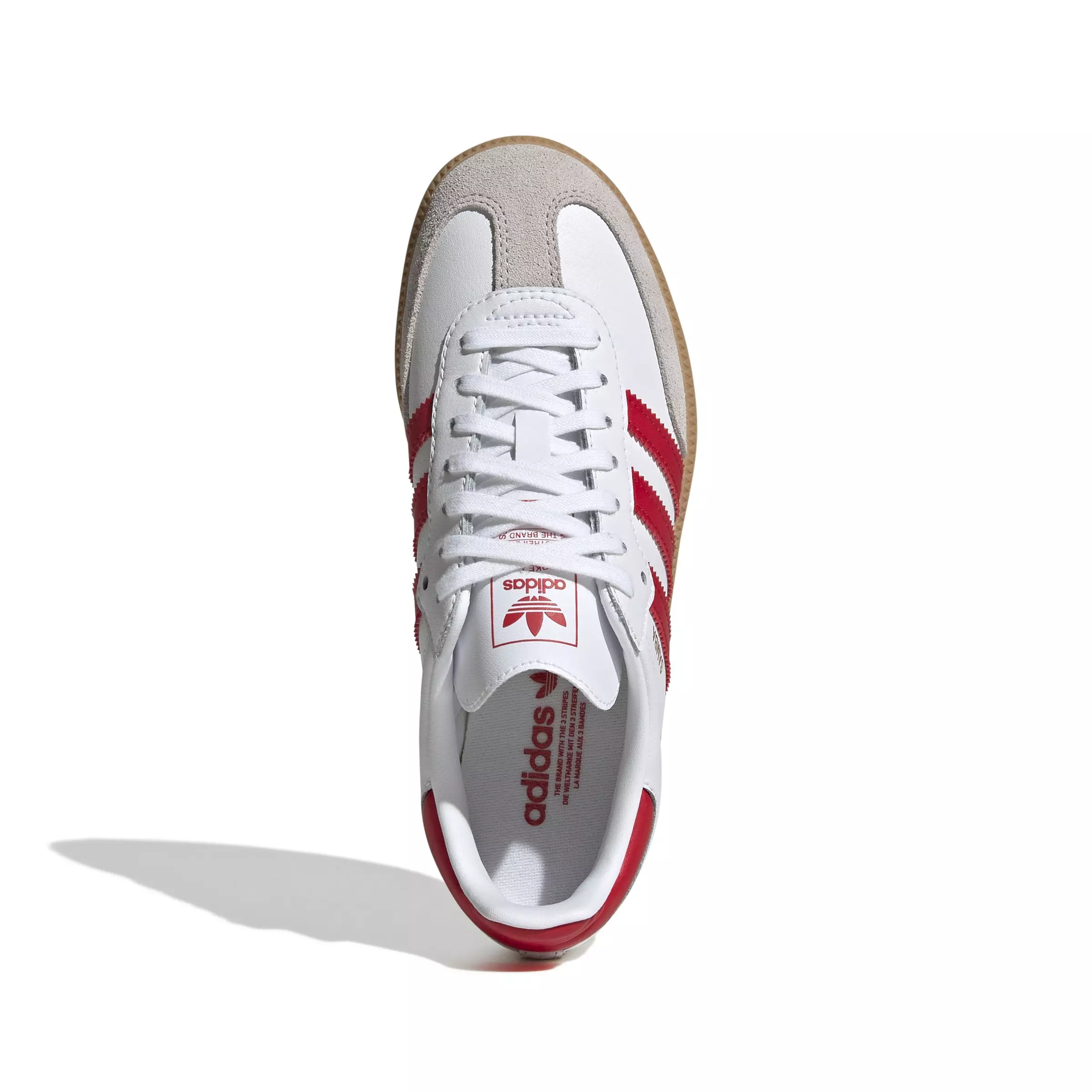 adidas Originals Samba OG "Ftwr White/Better Scarlet/Gum" Grade School Boys' Shoe - WHITE/RED