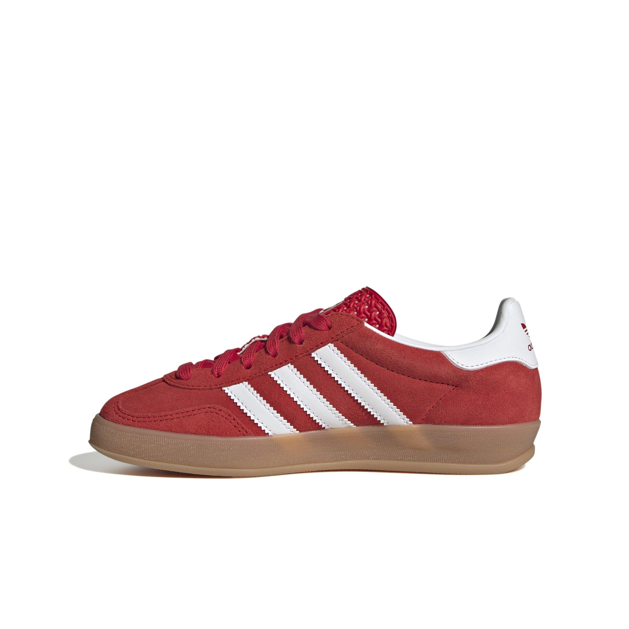 adidas Originals Gazelle Indoor Grade School Boys' "Better Scarlet/Ftwr White/Gum" Shoe
