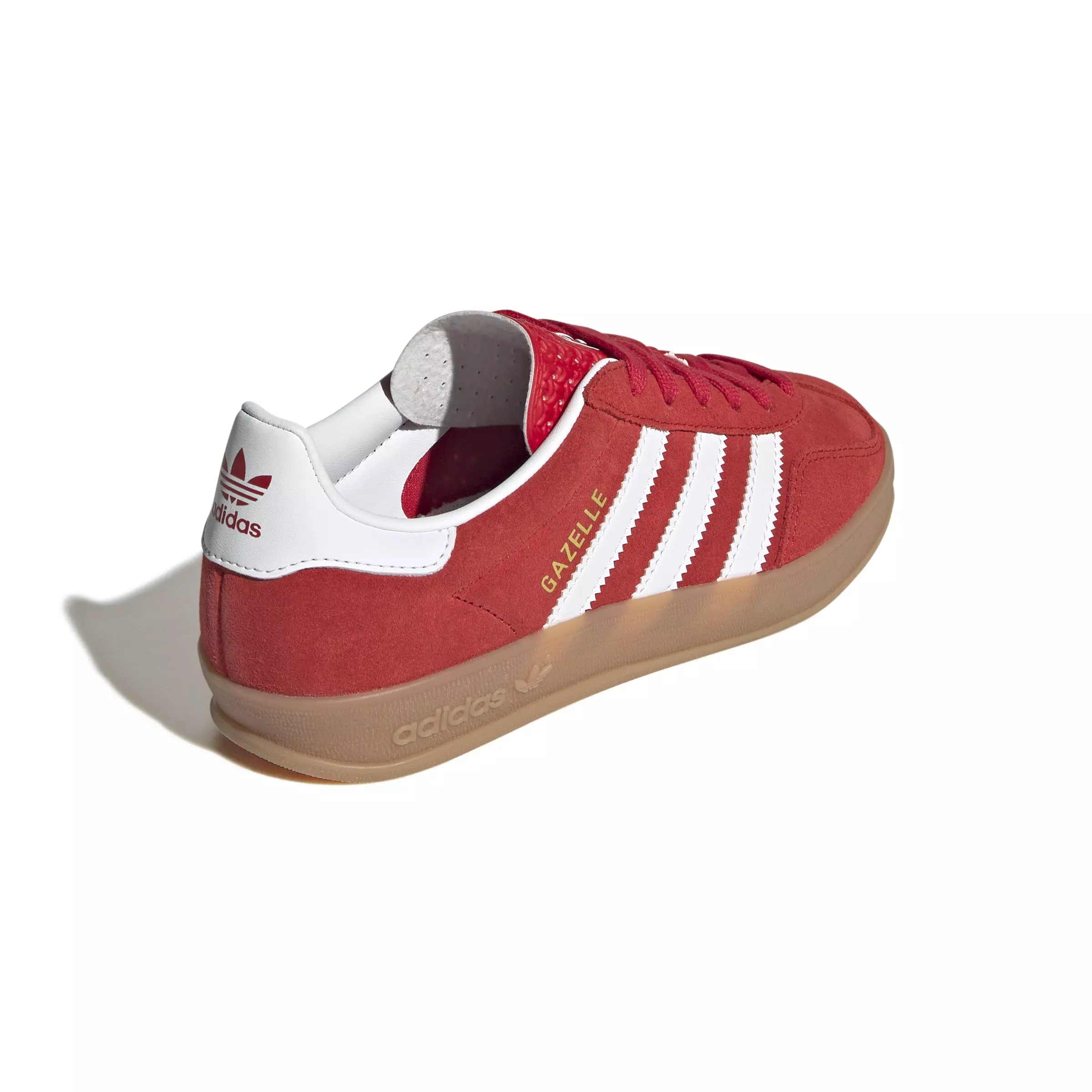 adidas Originals Gazelle Indoor "Better Scarlet/Ftwr White/Gum" Grade School Boys' Shoe - RED/WHITE