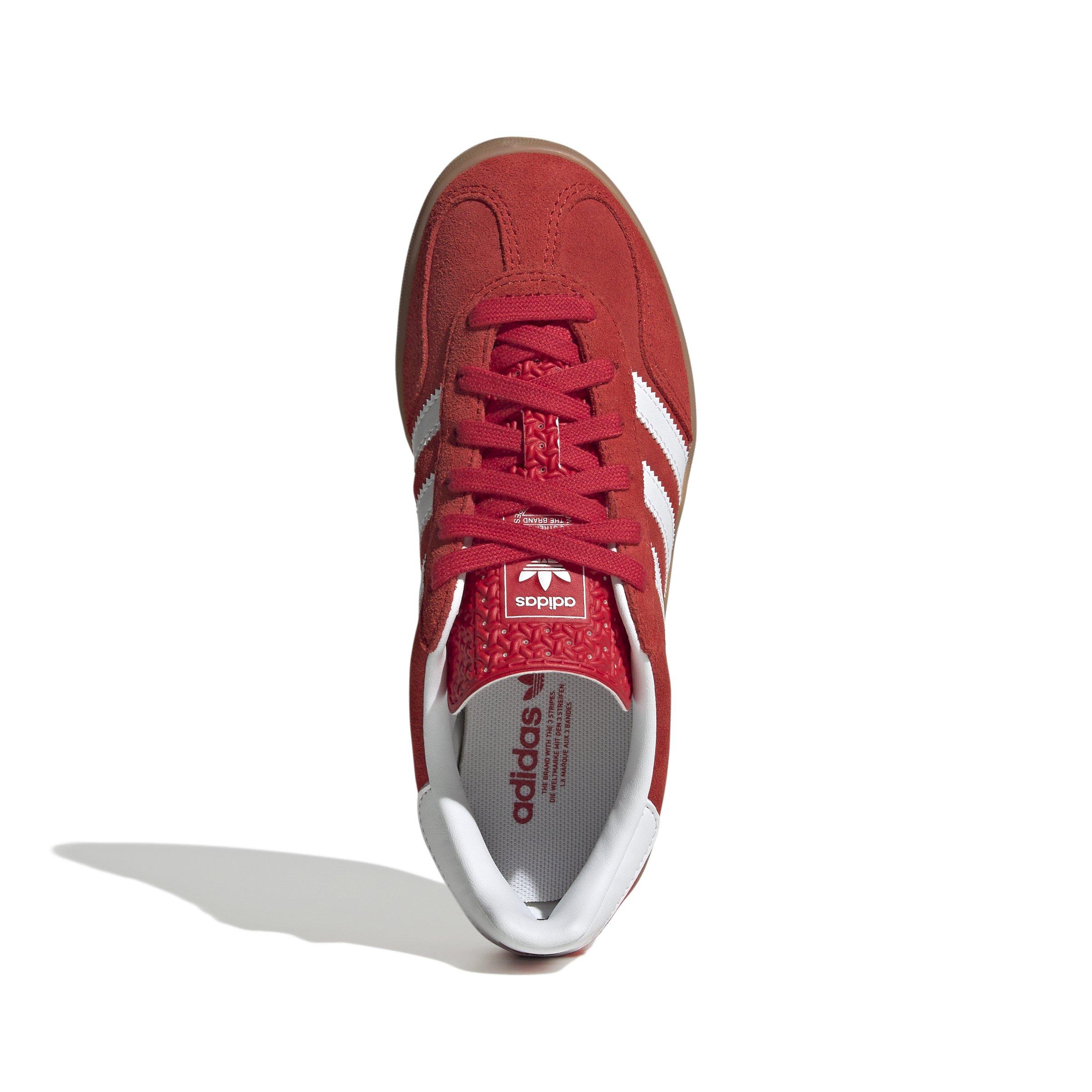 adidas Originals Gazelle Indoor Grade School Boys' "Better Scarlet/Ftwr White/Gum" Shoe