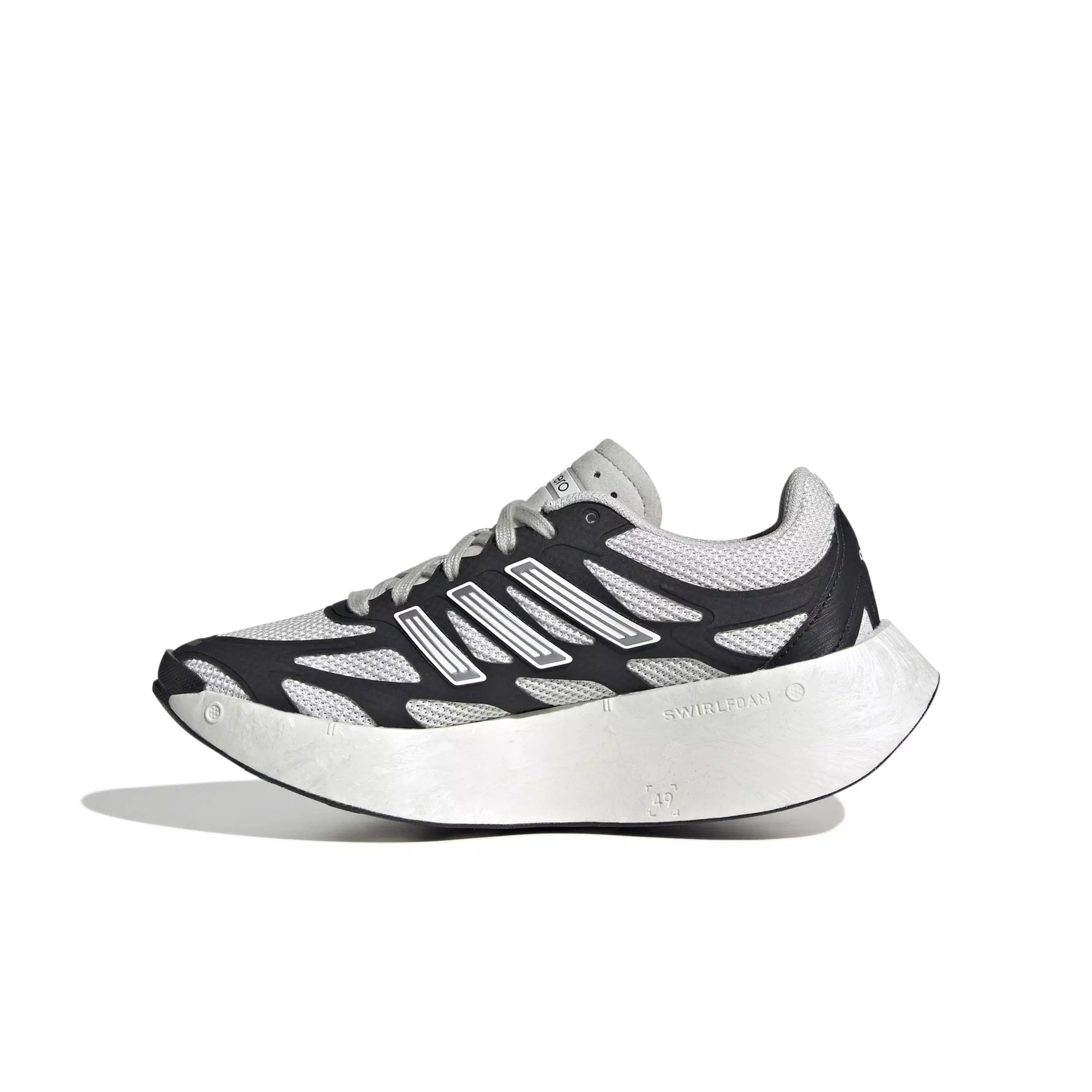 adidas Adizero Aruku "Core Black/Ftwr White/Grey" Grade School Kids' Running Shoe - BLACK/WHITE