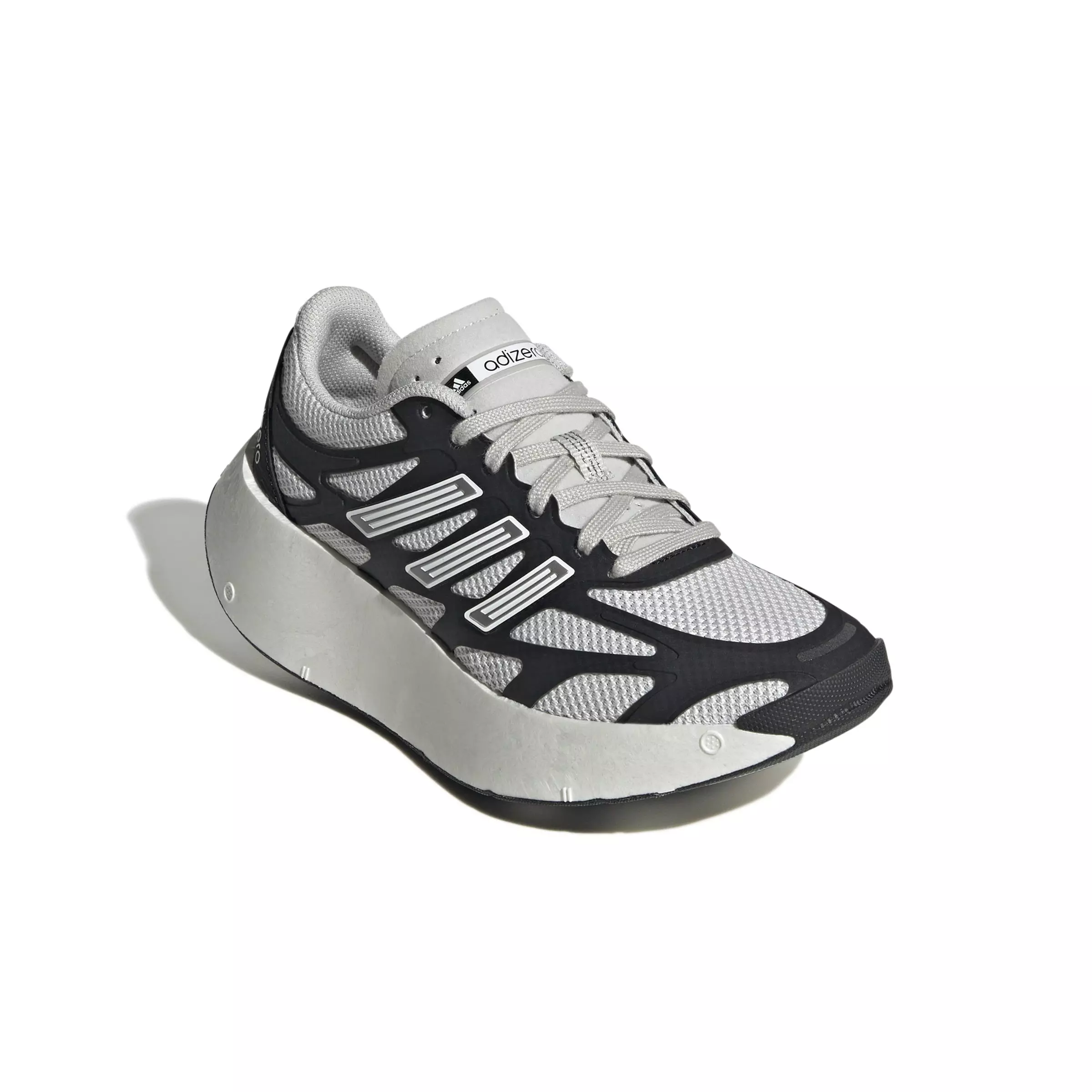 adidas Adizero Aruku "Core Black/Ftwr White/Grey" Grade School Kids' Running Shoe - BLACK/WHITE