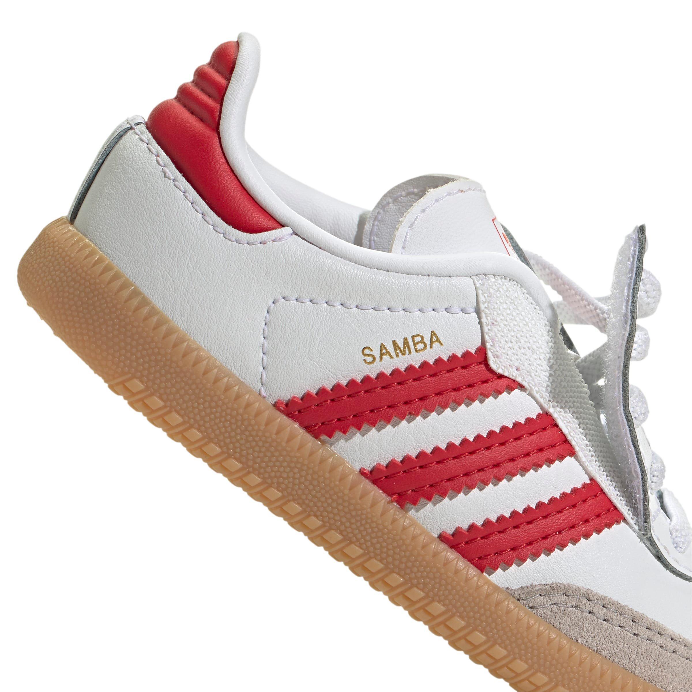 adidas Originals Samba OG Toddler Boys' "White/Better Scarlet/Gum" Shoe