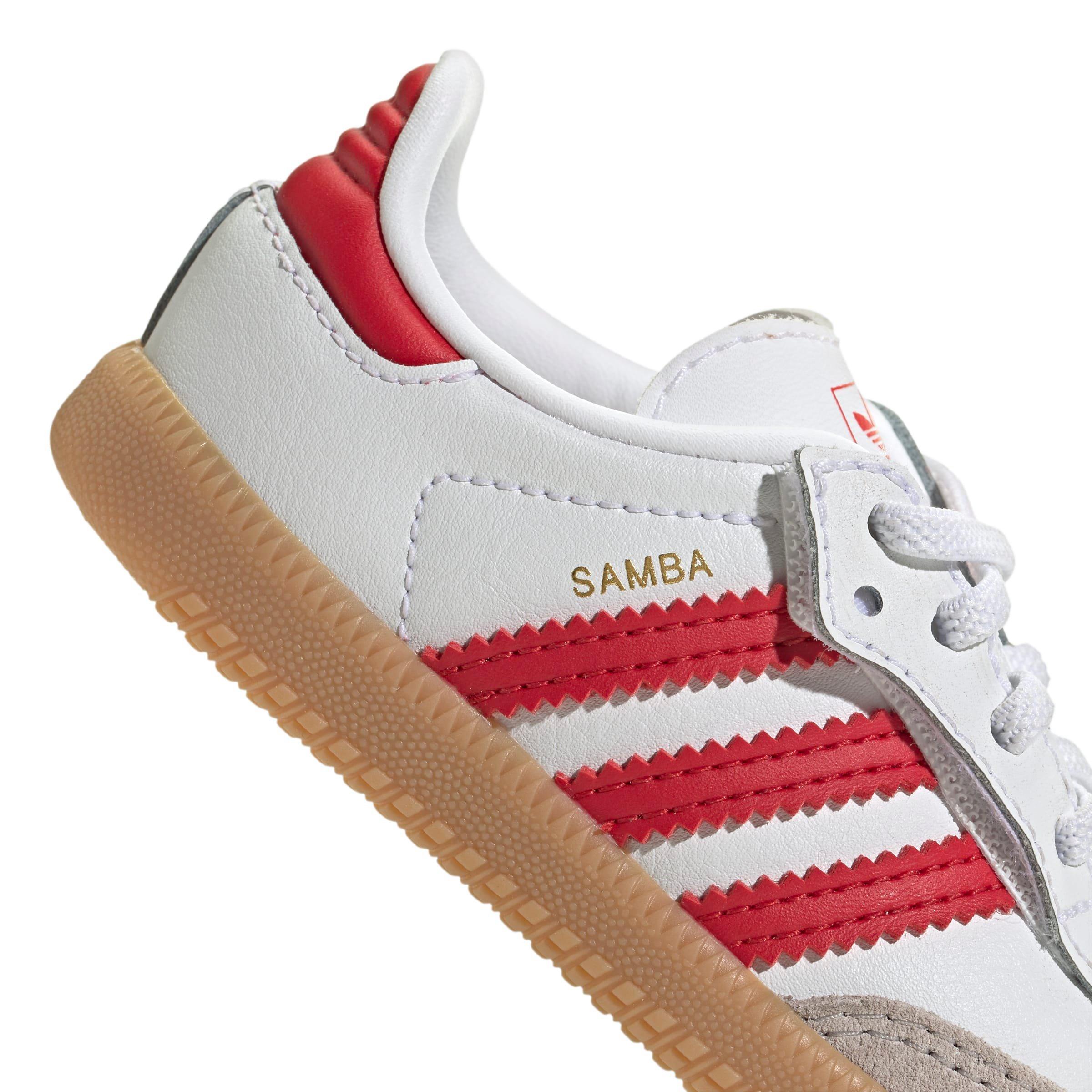 adidas Originals Samba OG Toddler Boys' "White/Better Scarlet/Gum" Shoe