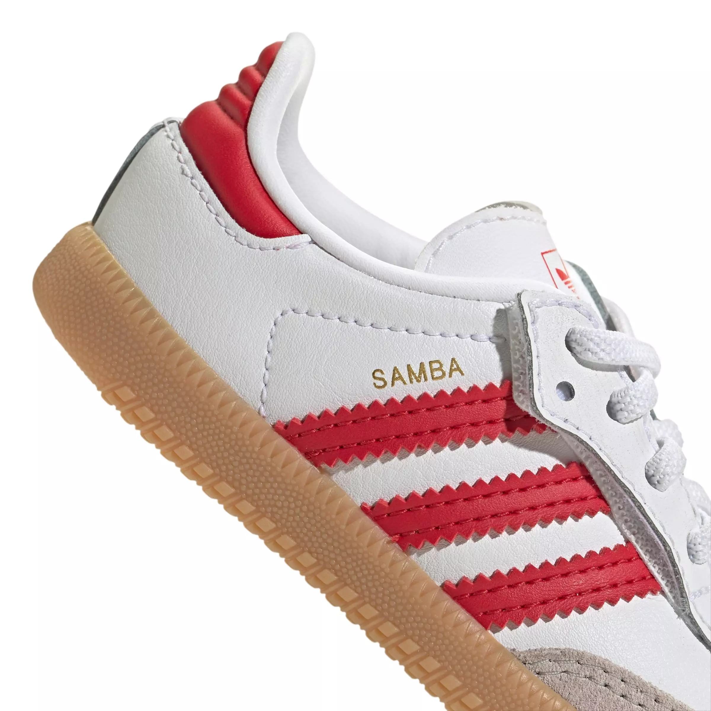 adidas Originals Samba OG "White/Better Scarlet/Gum" Toddler Boys' Shoe
