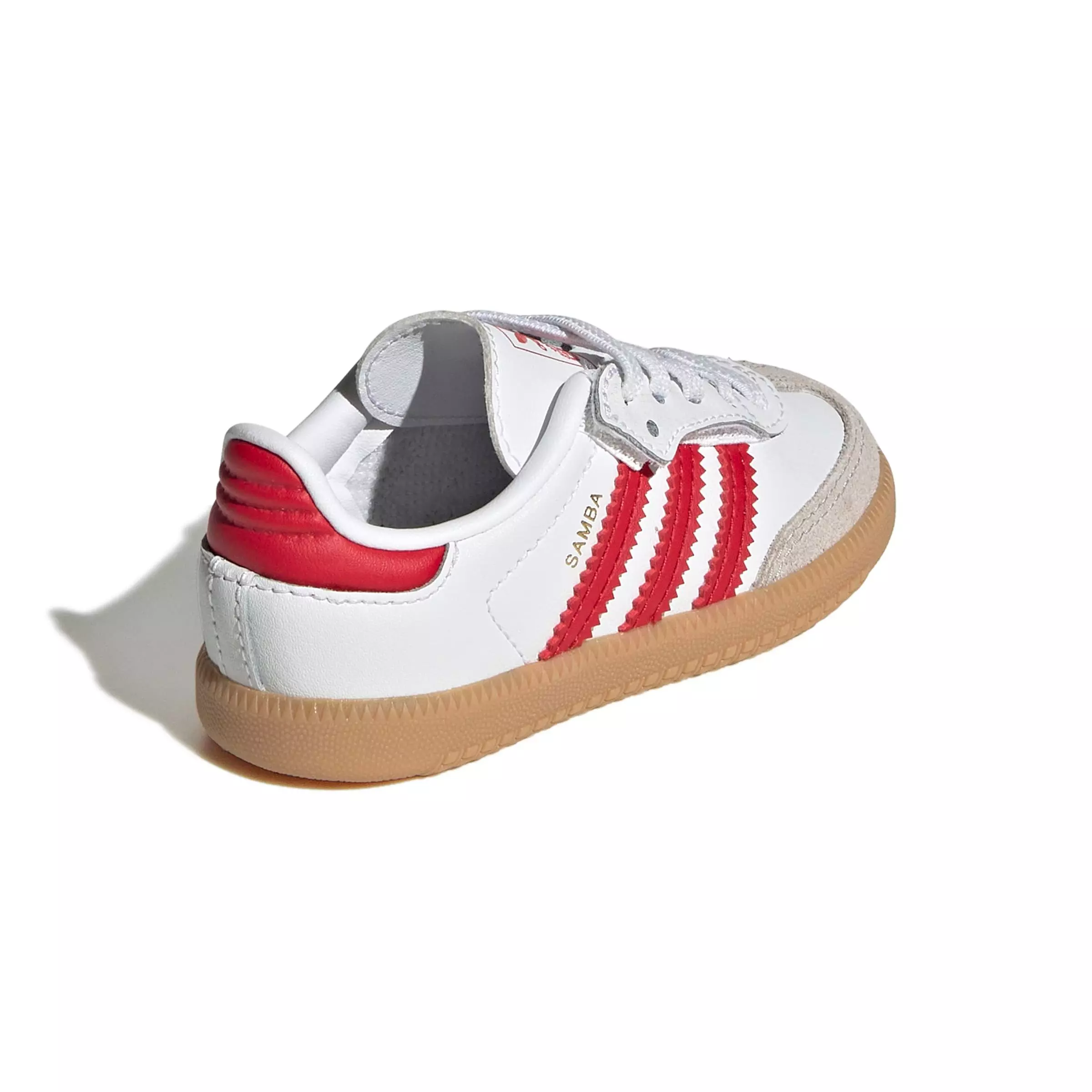 adidas Originals Samba OG "White/Better Scarlet/Gum" Toddler Boys' Shoe - WHITE/RED