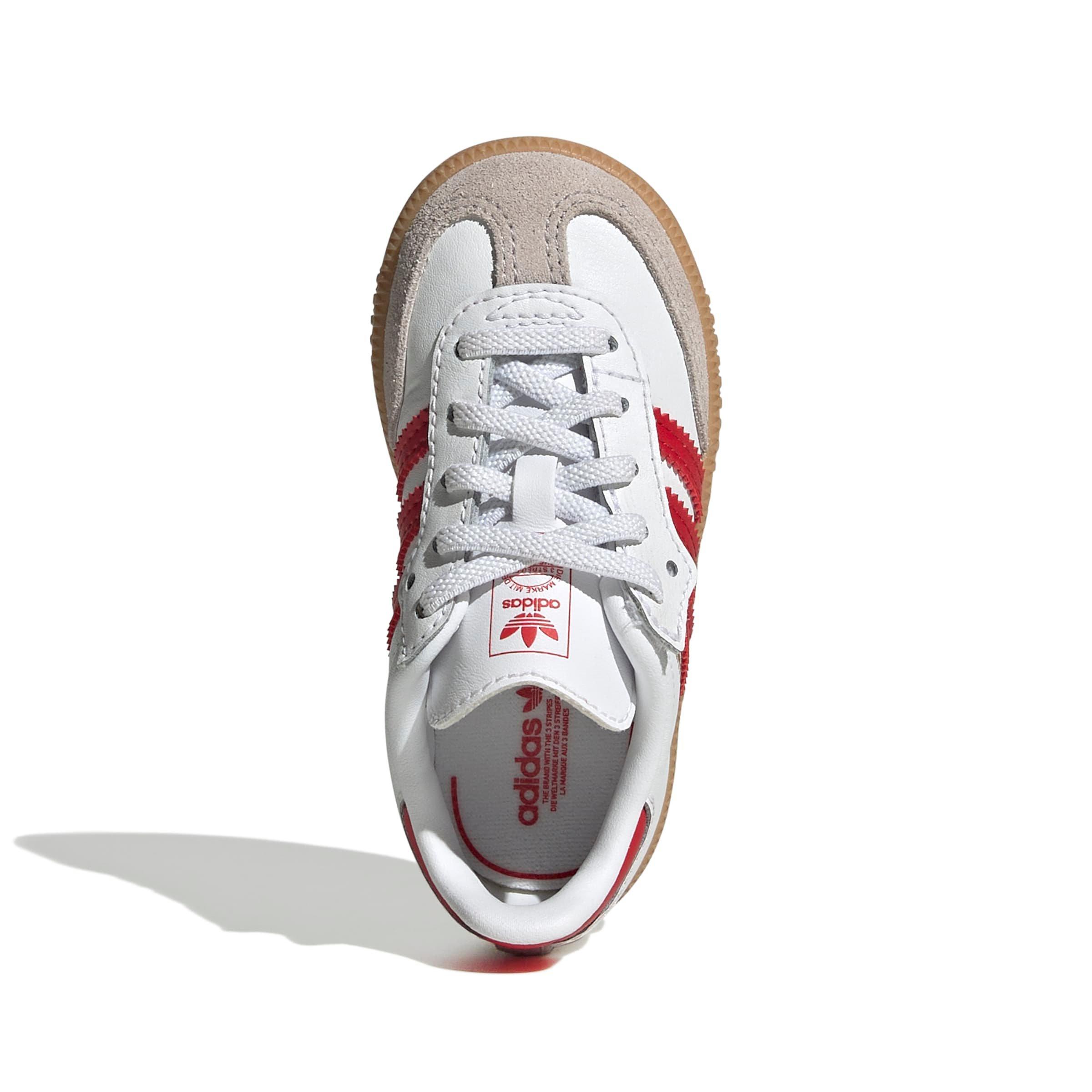 adidas Originals Samba OG Toddler Boys' "White/Better Scarlet/Gum" Shoe