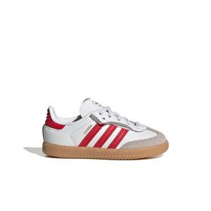 adidas Originals Samba OG "White/Better Scarlet/Gum" Toddler Boys' Shoe