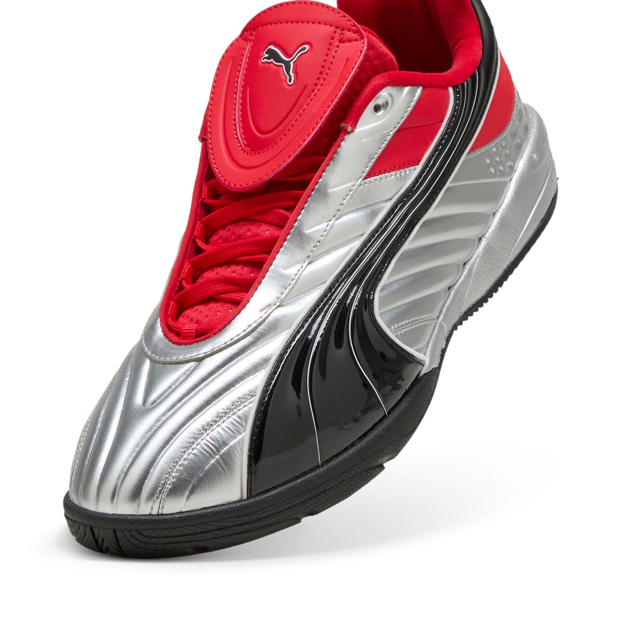 PUMA V-S2 Goalgetter "Silver/Red" Men's Shoe - SILVER/RED Thumbnail View 3