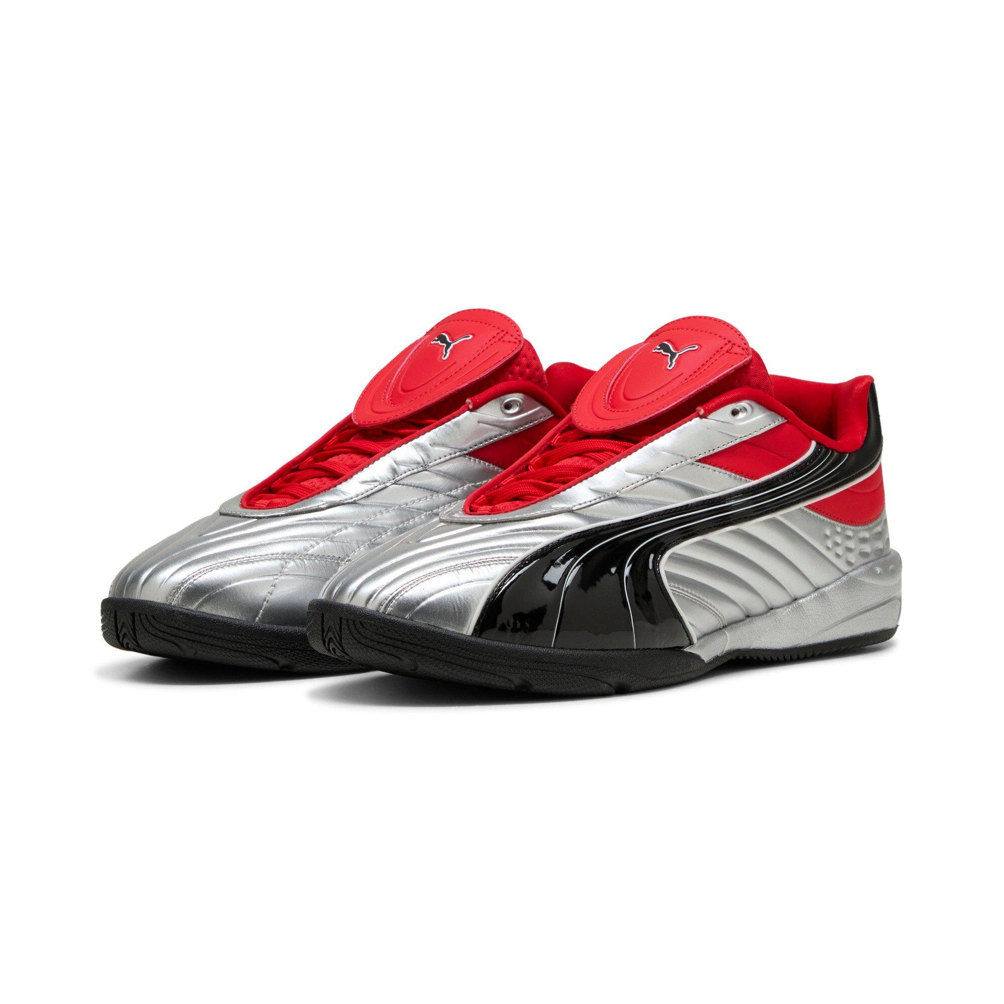 PUMA V-S2 Goalgetter "Silver/Red" Men's Shoe - SILVER/RED Thumbnail View 4